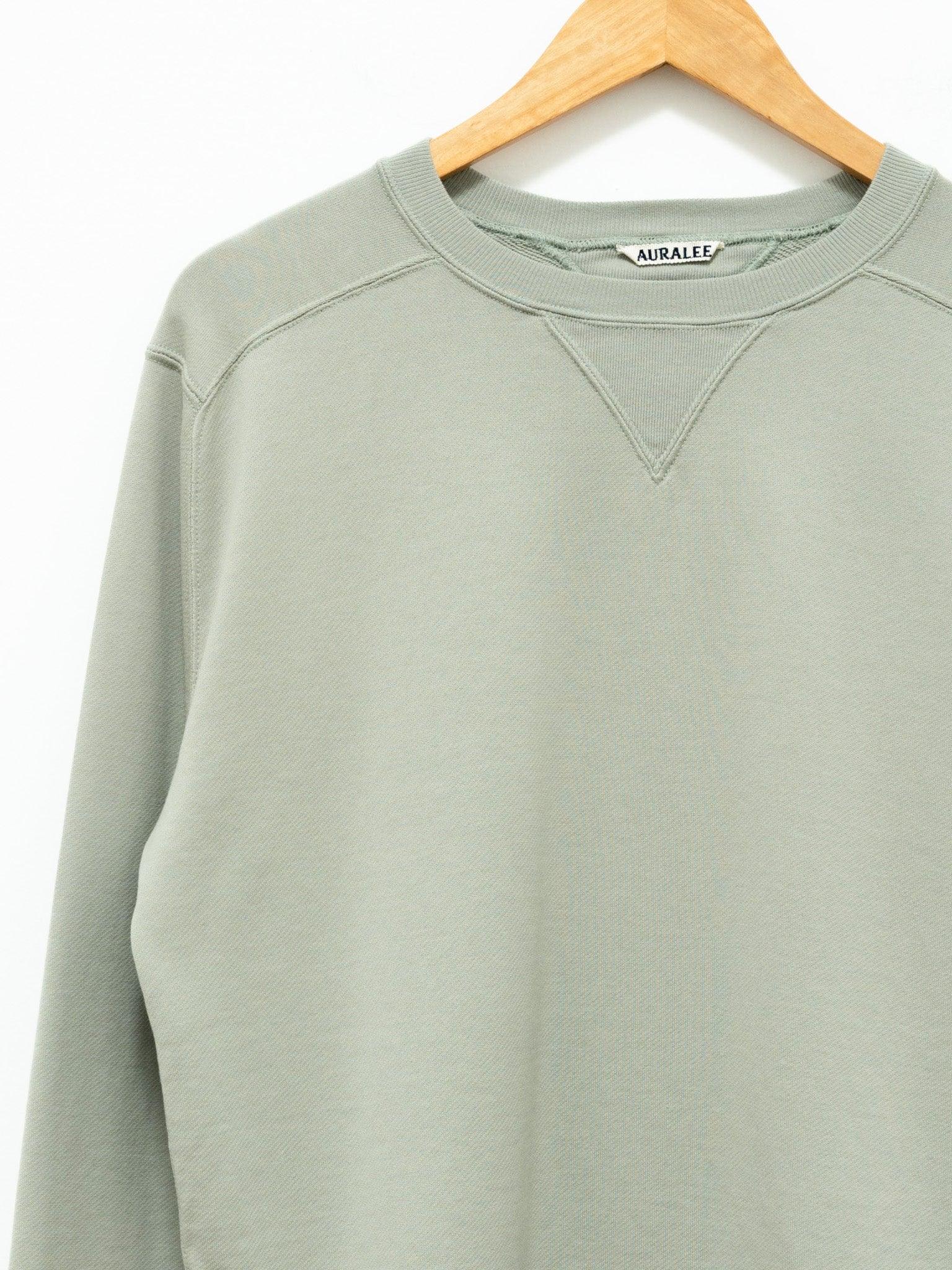 Namu Shop - Auralee Light Flowy Sweat Pullover - Light Green