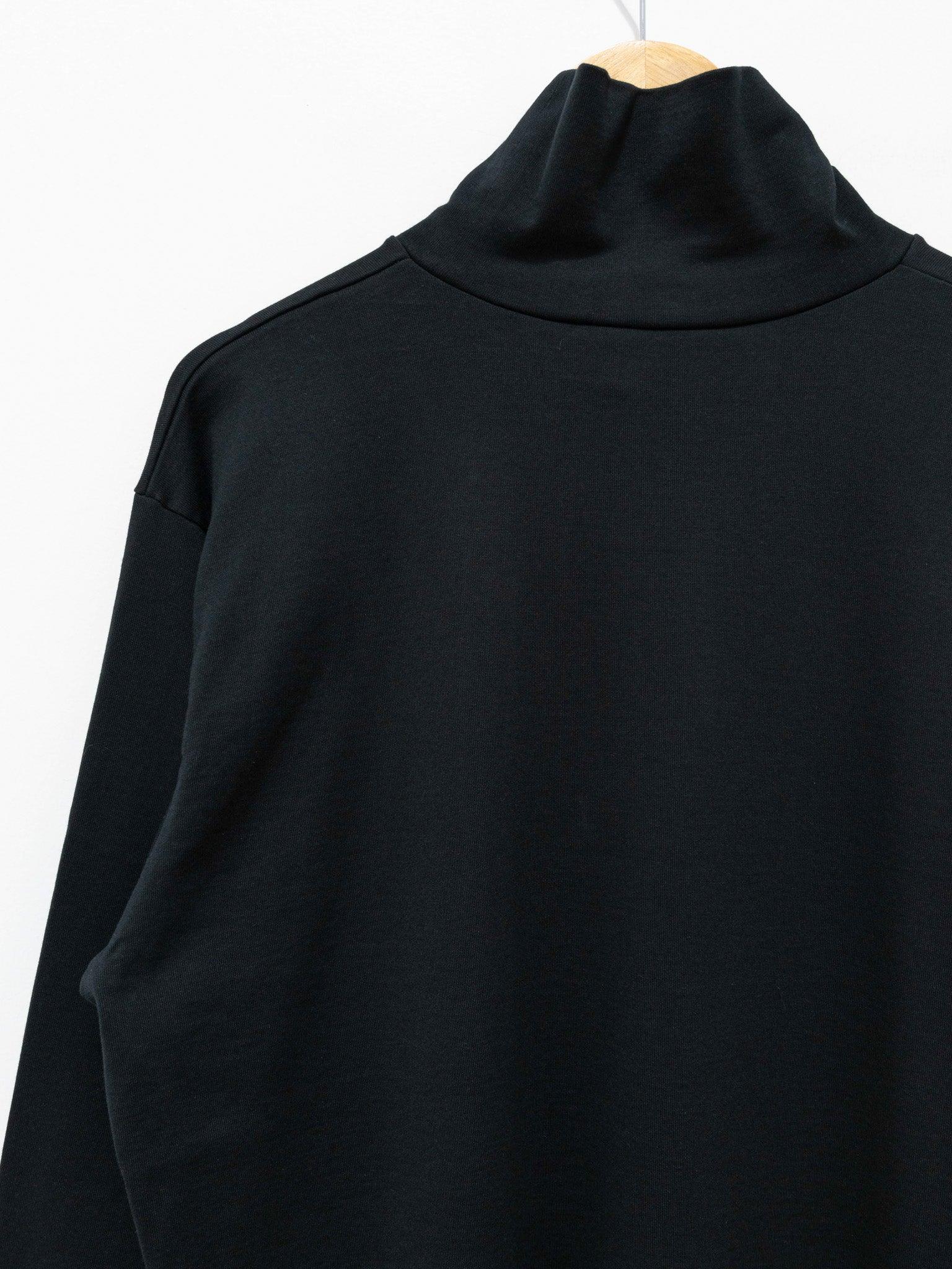 Namu Shop - Auralee Luster Plaiting High Neck L/S Tee - Black