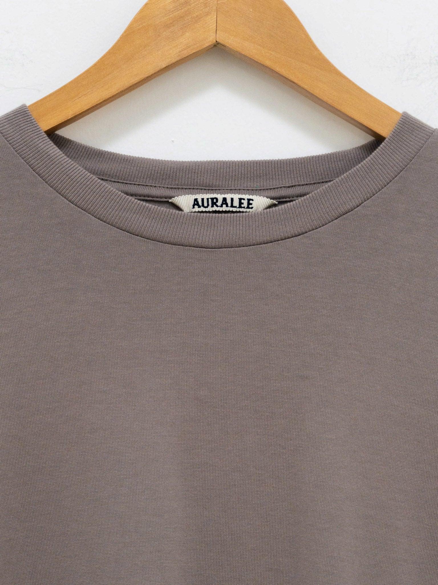 Namu Shop - Auralee Luster Plaiting L/S Tee - Khaki Gray