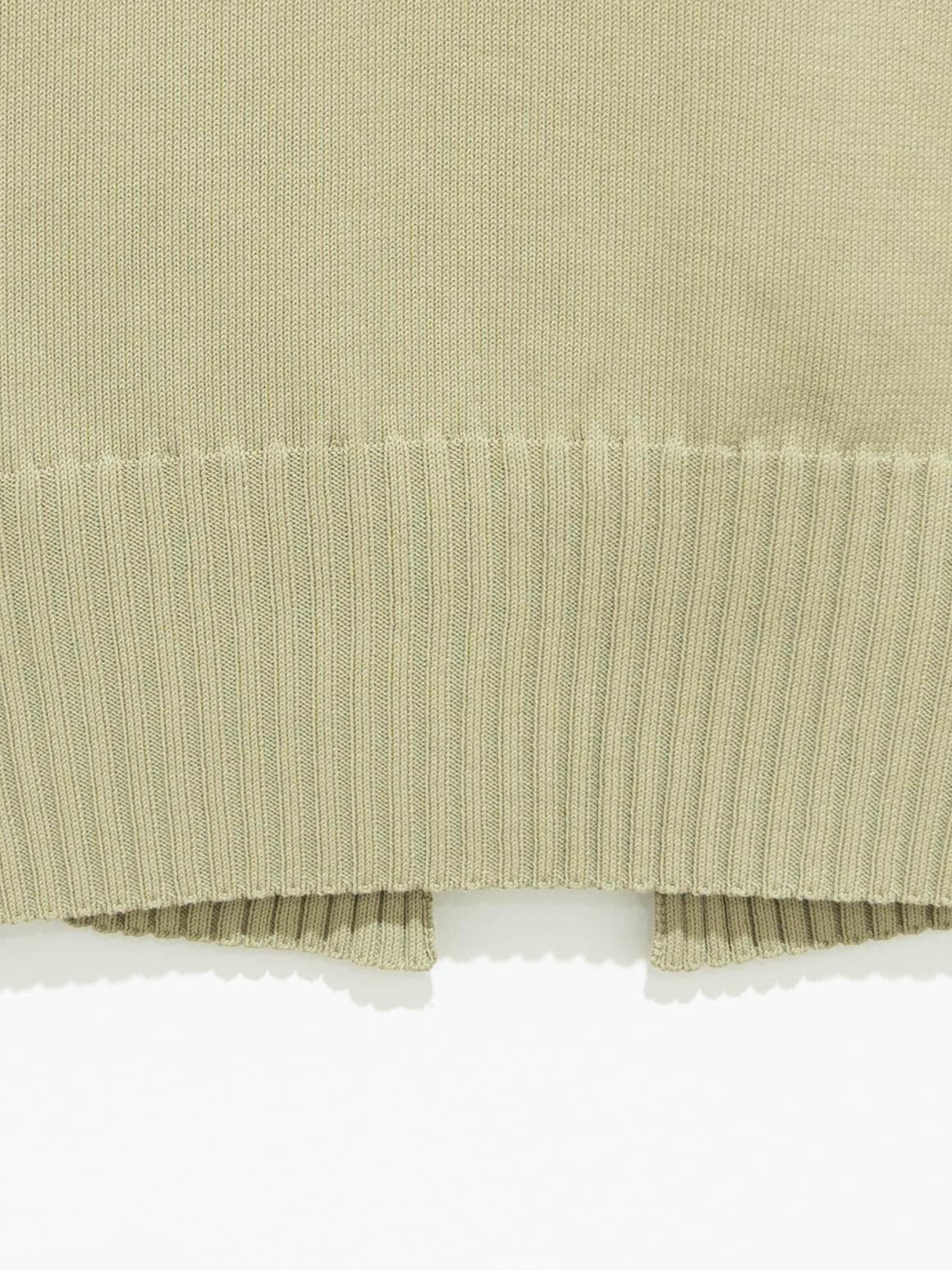 Namu Shop - Auralee Mid Gauge Dry Cotton Knit Vest - Light Beige