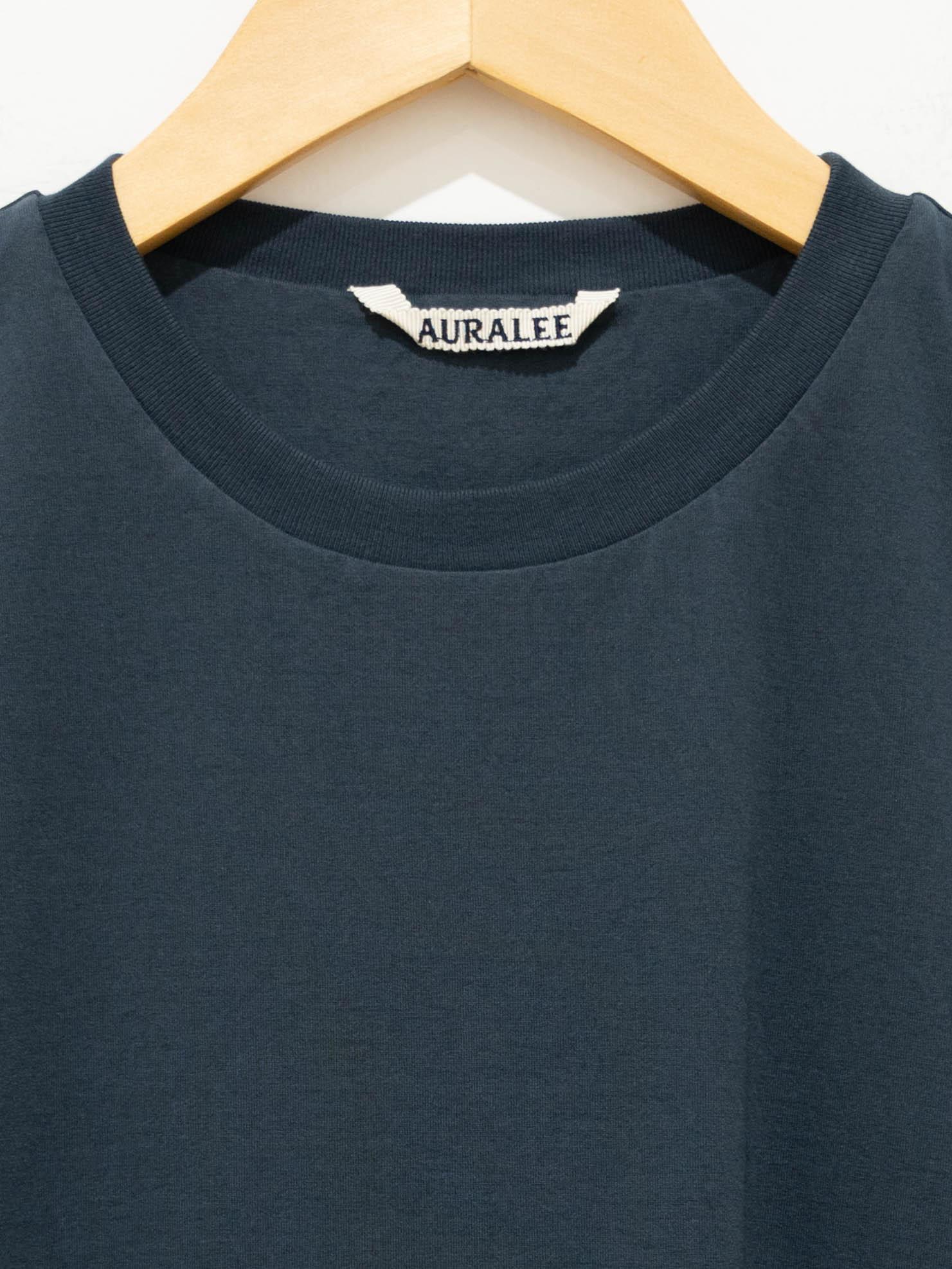 Namu Shop - Auralee Organic Cotton High Gauge Jersey Sleeveless Tee - Dark Blue