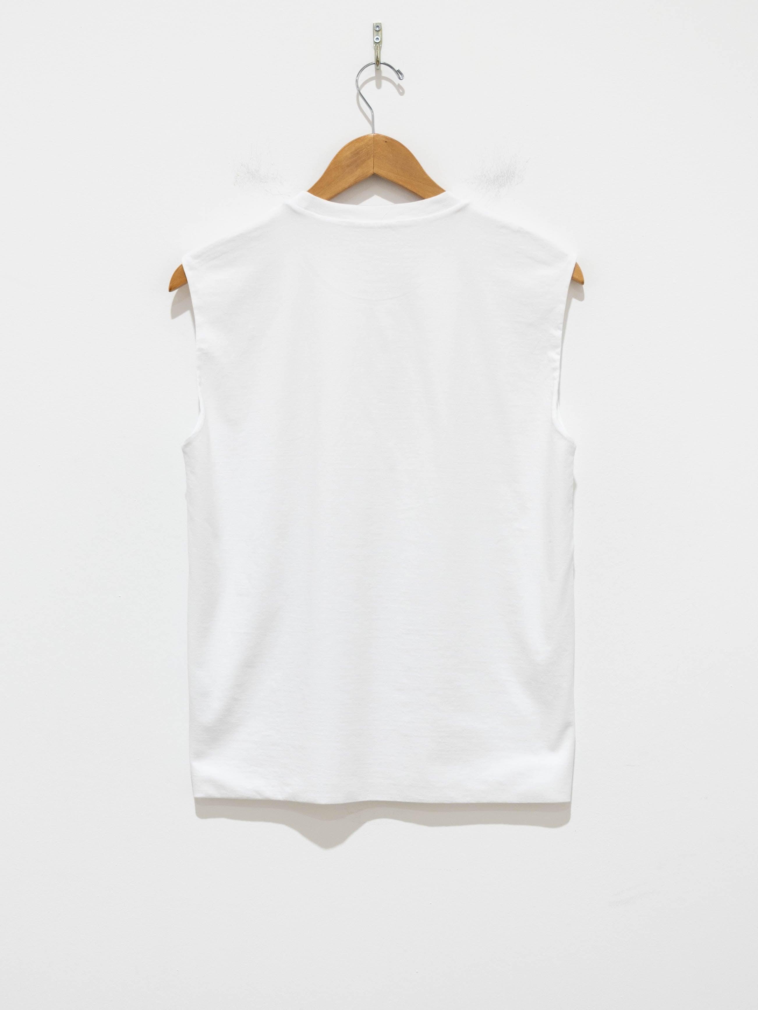 Namu Shop - Auralee Organic Cotton High Gauge Jersey Sleeveless Tee - White