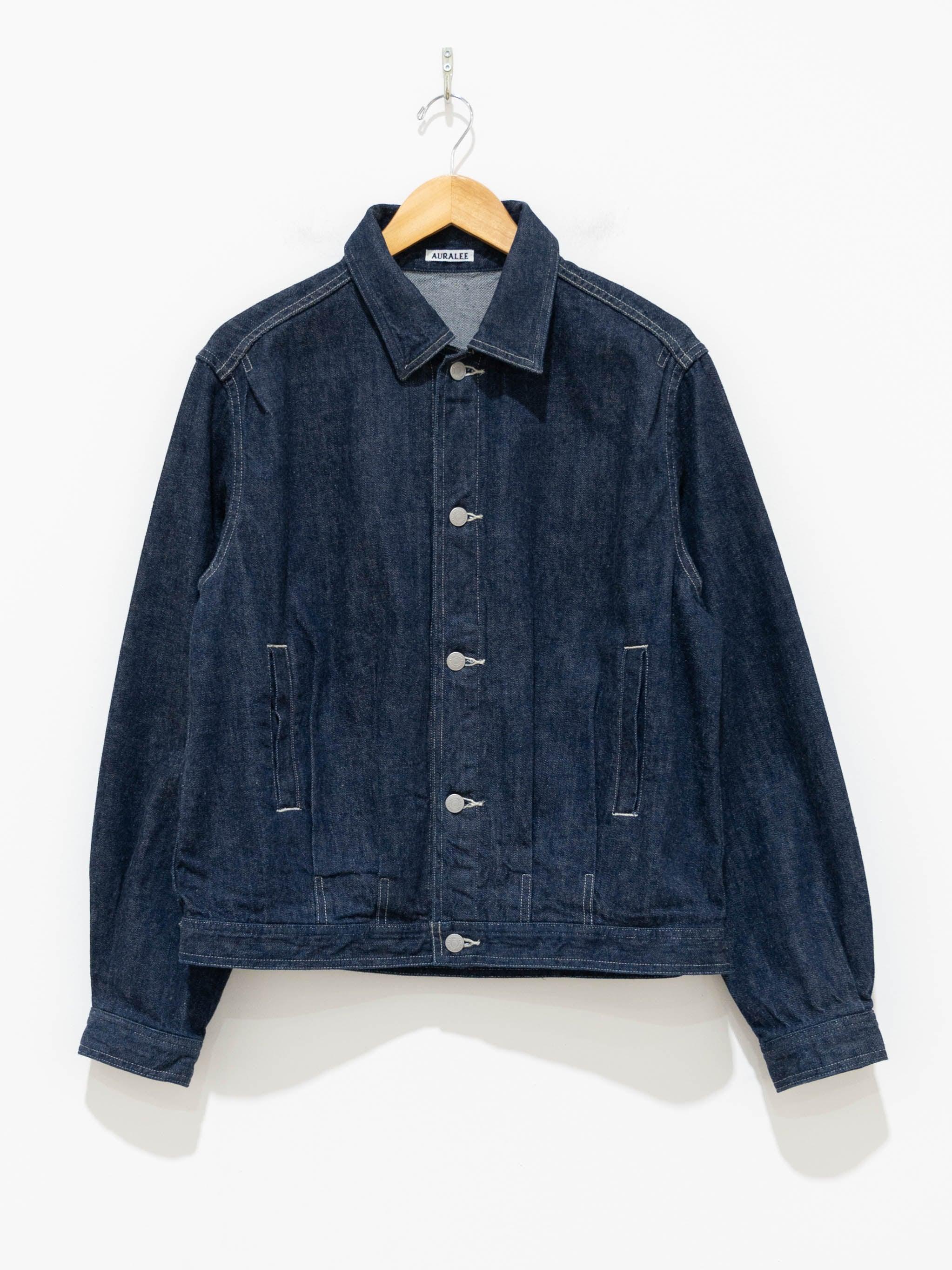 Namu Shop - Auralee Selvedge Light Denim Blouson - Indigo