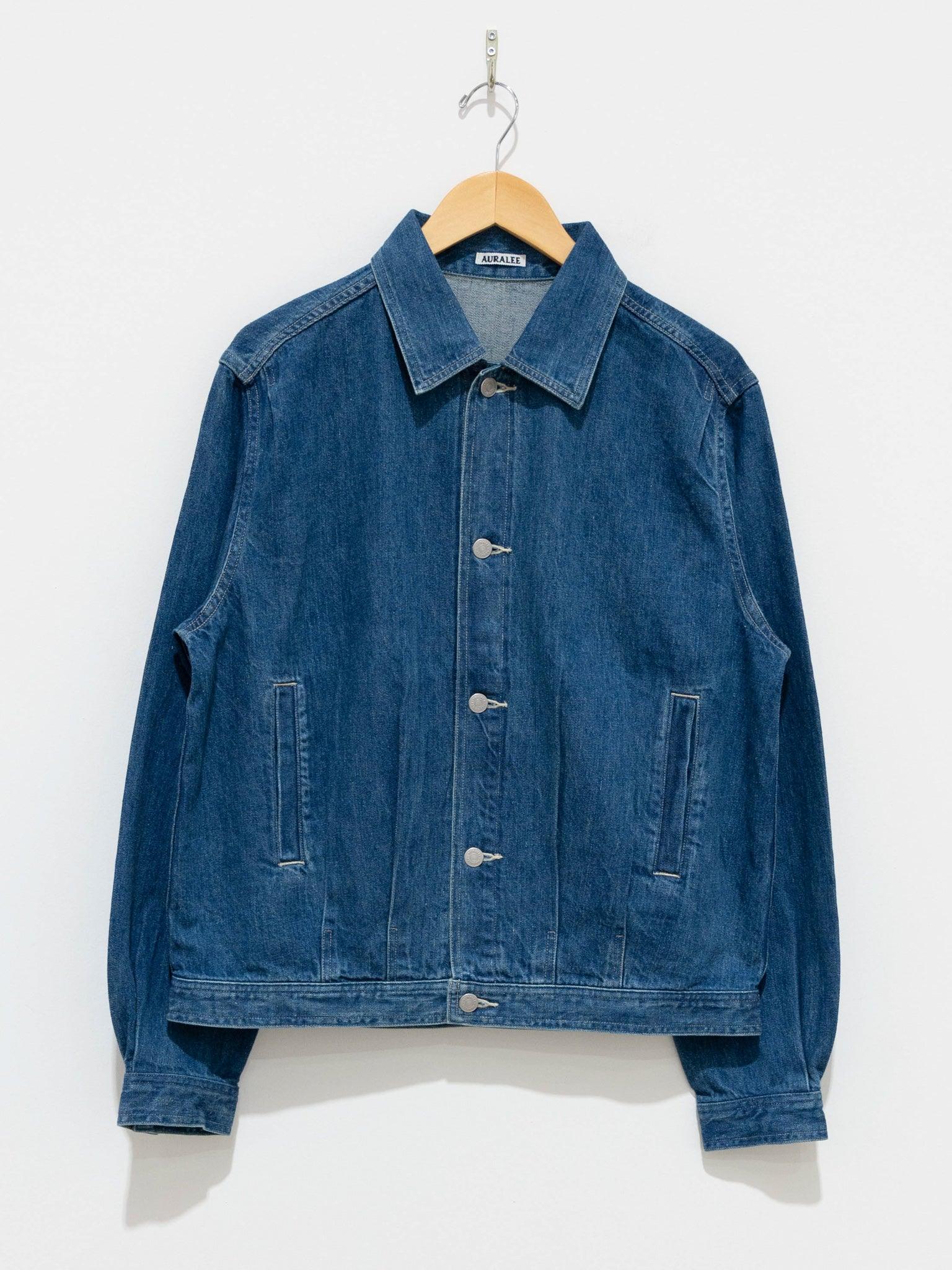 Namu Shop - Auralee Selvedge Light Denim Blouson - Light Indigo (Men’s)