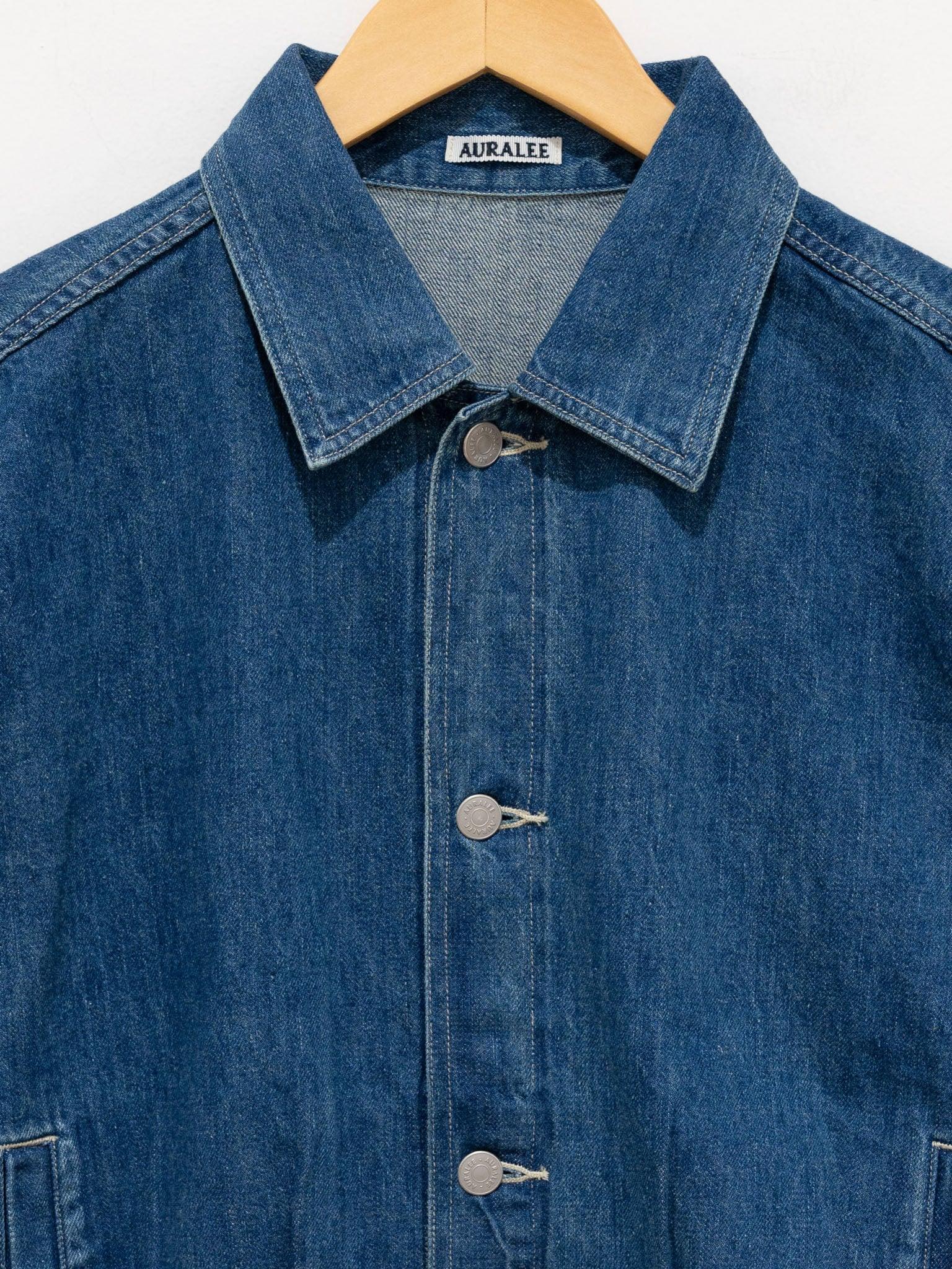 Namu Shop - Auralee Selvedge Light Denim Blouson - Light Indigo (Men’s)