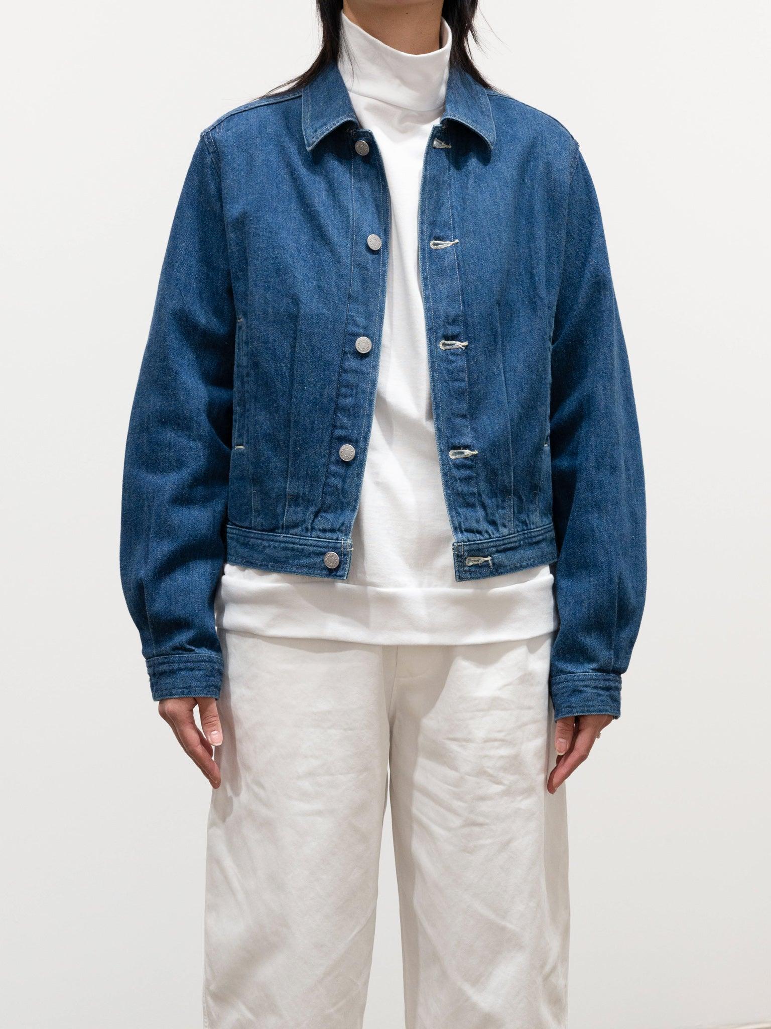 Namu Shop - Auralee Selvedge Light Denim Blouson - Light Indigo (Women’s)