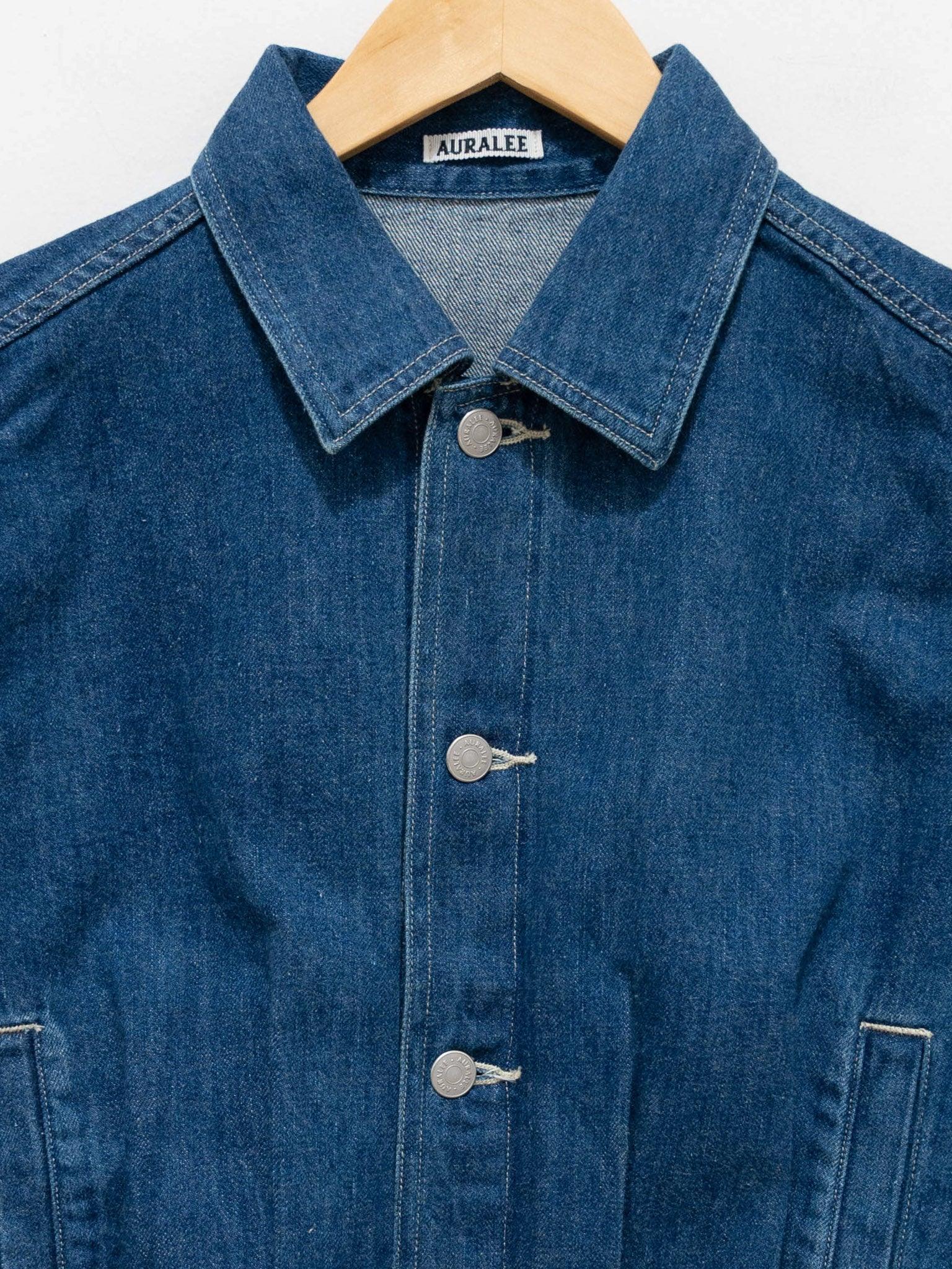 Namu Shop - Auralee Selvedge Light Denim Blouson - Light Indigo (Women’s)