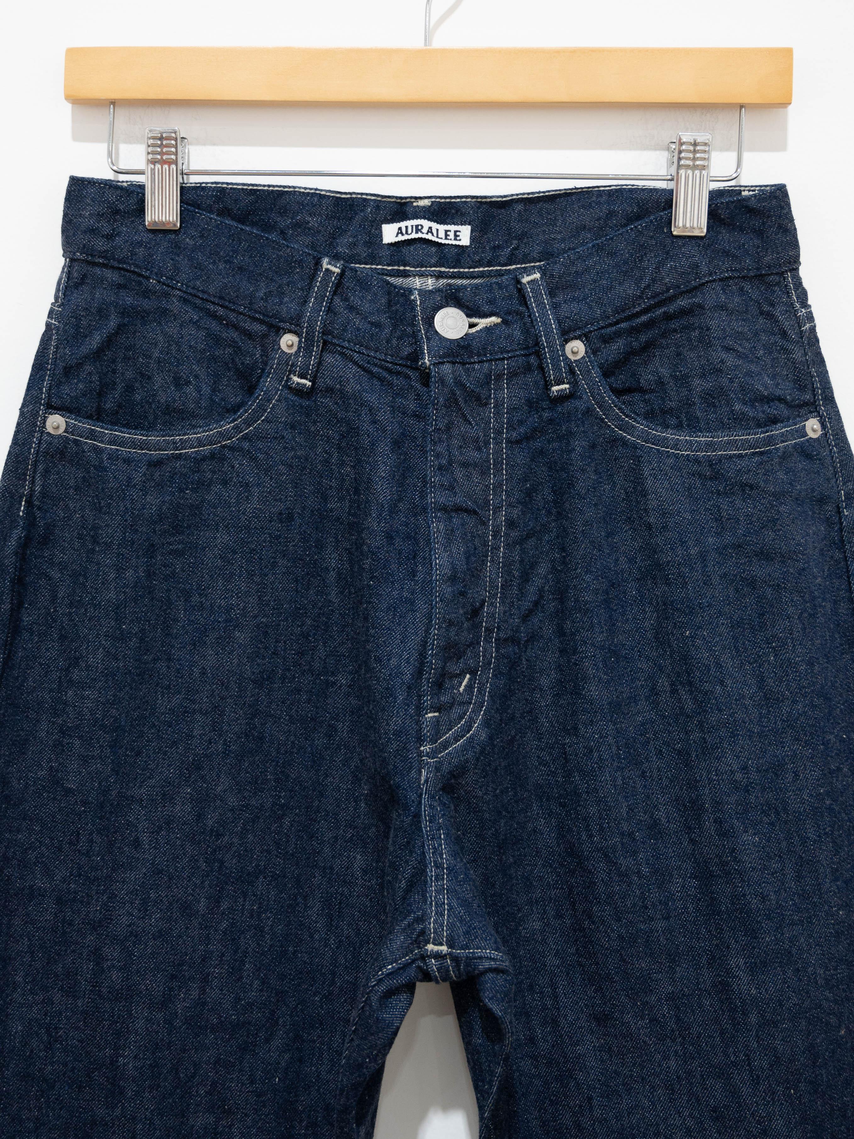Namu Shop - Auralee Selvedge Light Denim Wide Pants - Indigo