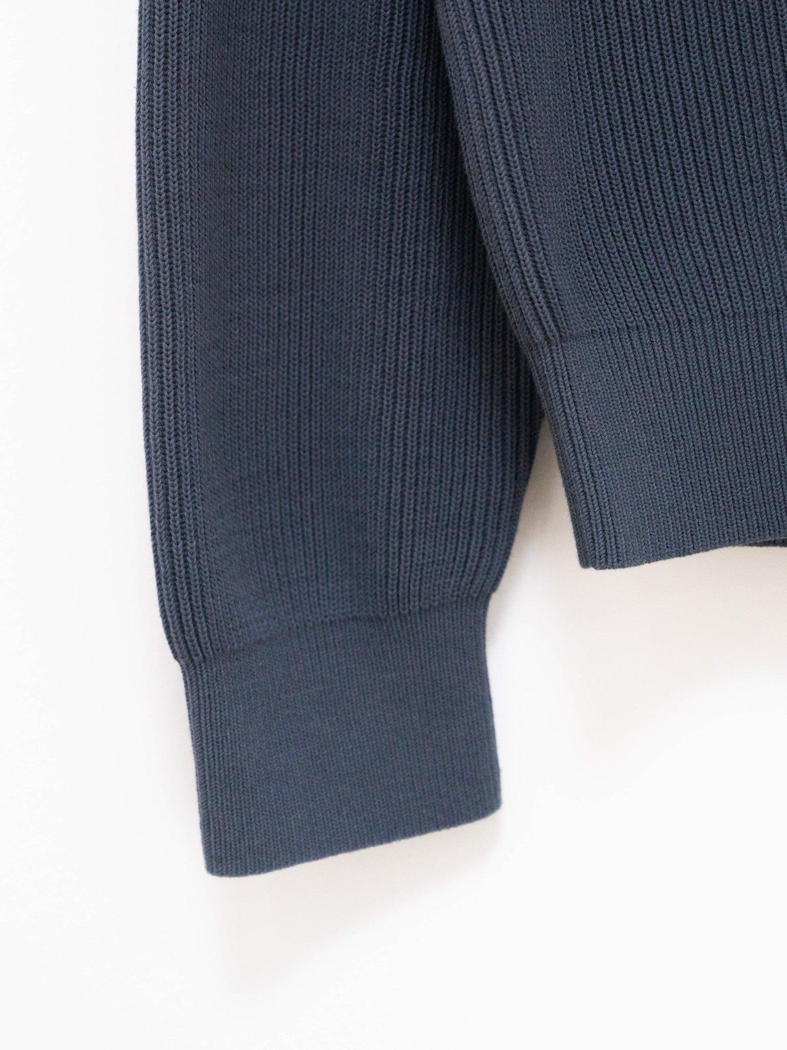 Namu Shop - Auralee Super Hard Twist Rib Knit - Blue Gray