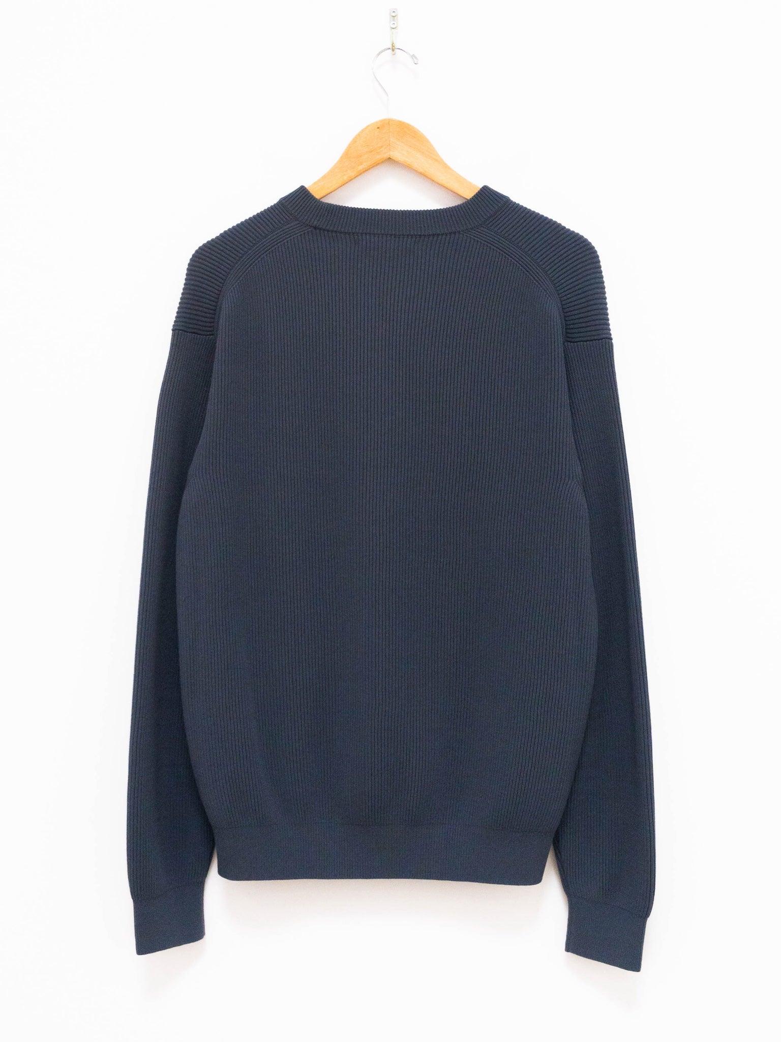 Namu Shop - Auralee Super Hard Twist Rib Knit - Blue Gray