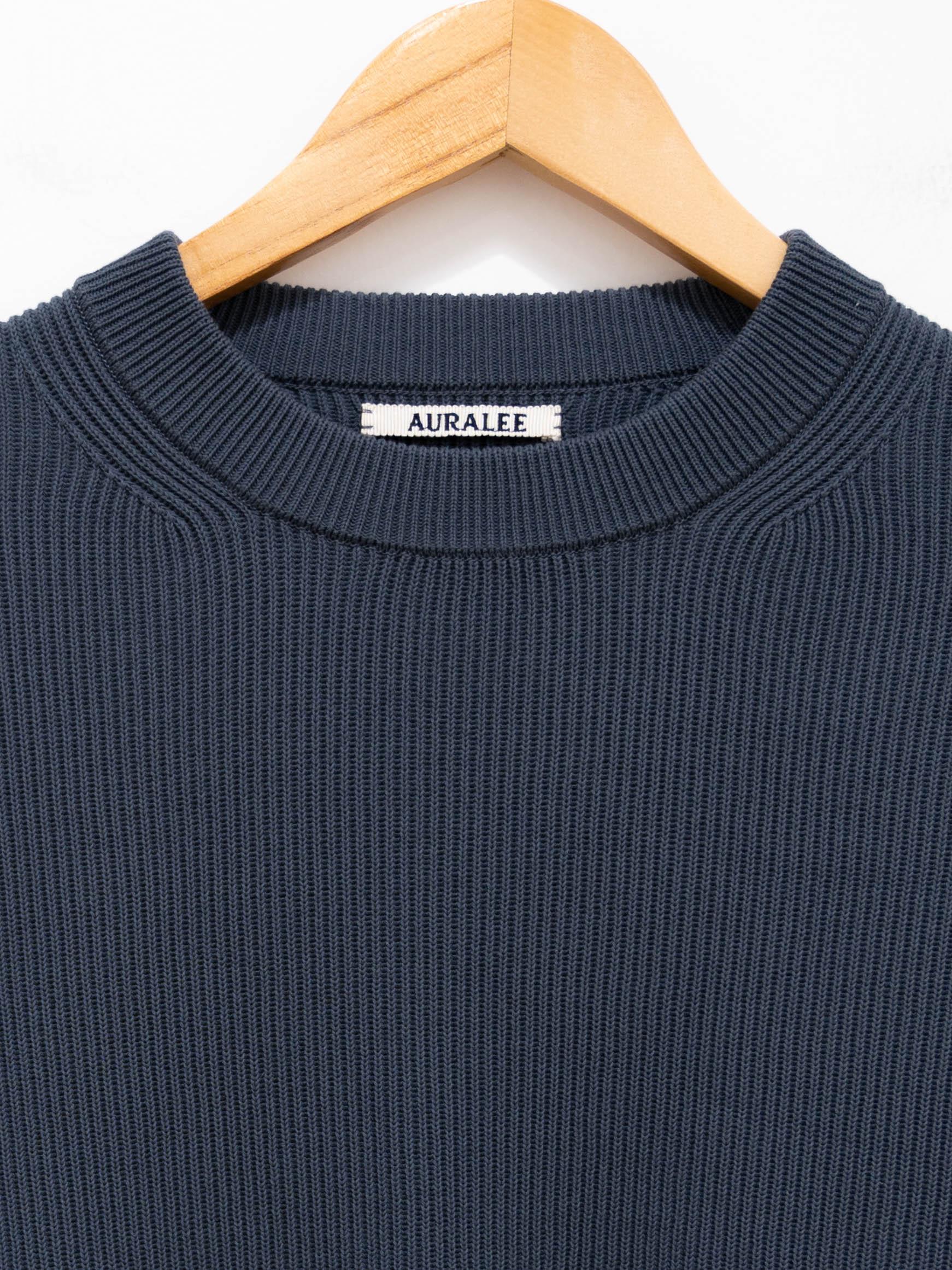 Namu Shop - Auralee Super Hard Twist Rib Knit (Women’s) - Blue Gray