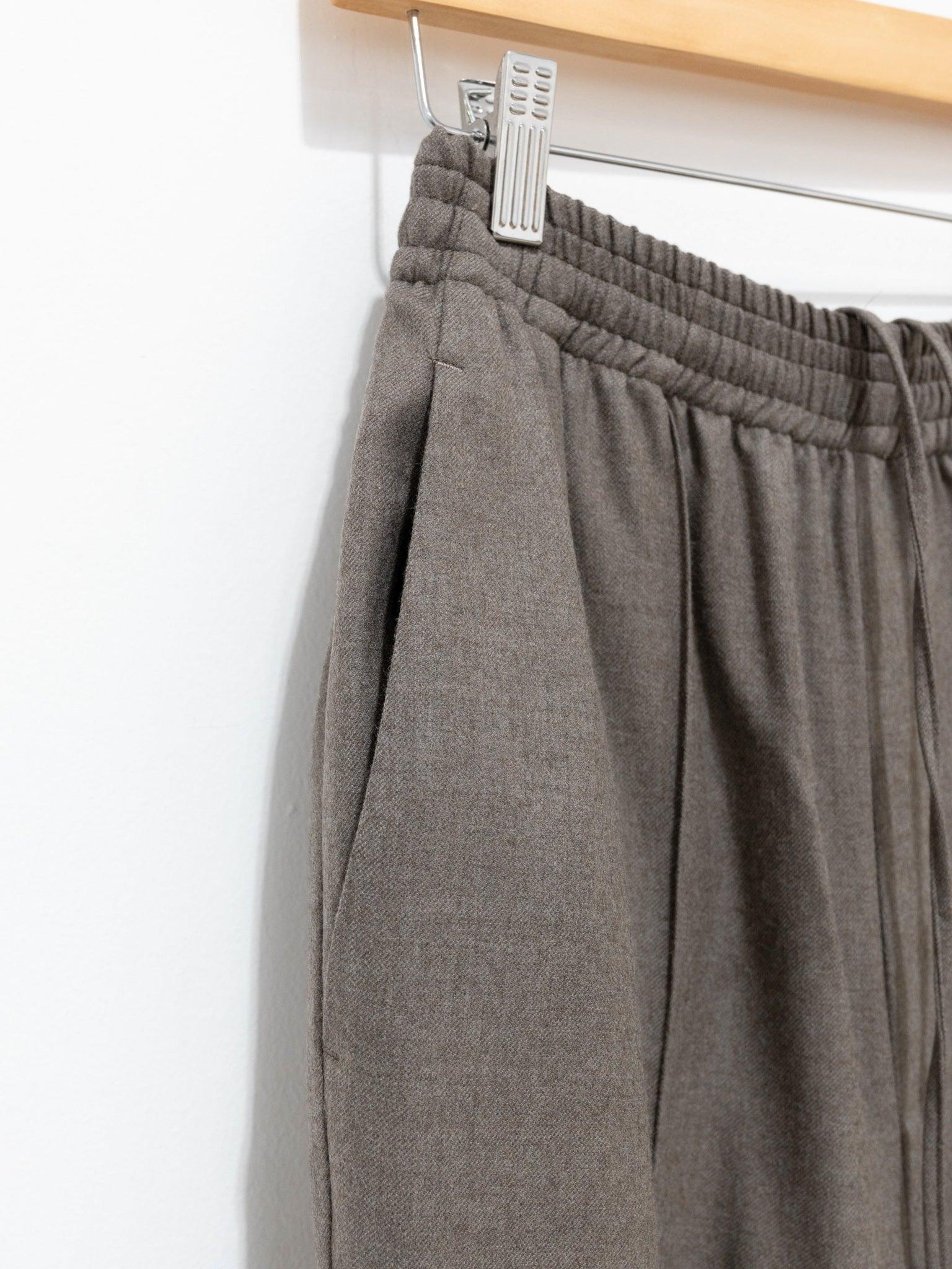 Namu Shop - Auralee Super Light Wool Easy Slacks - Top Brown