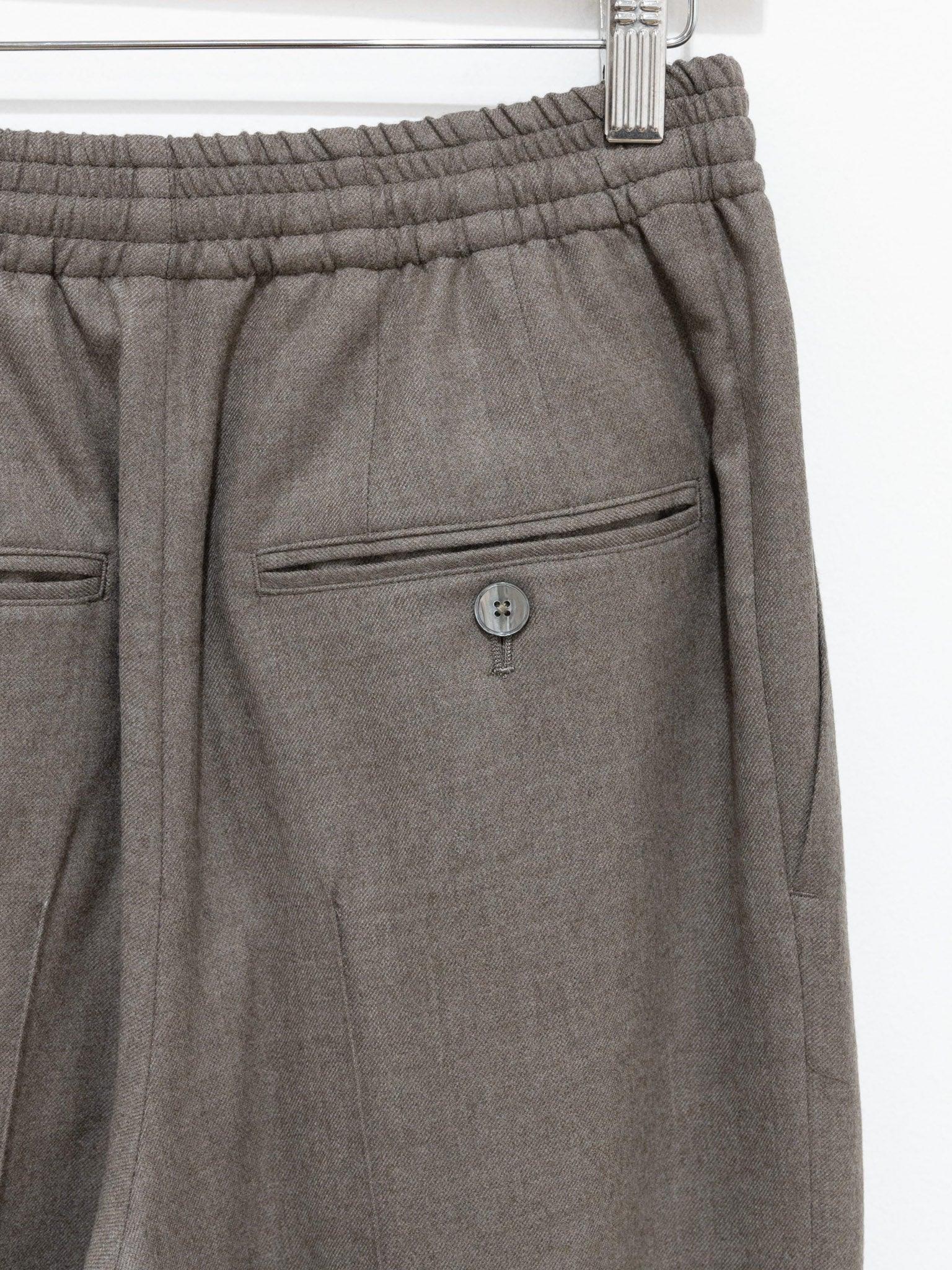 Namu Shop - Auralee Super Light Wool Easy Slacks - Top Brown