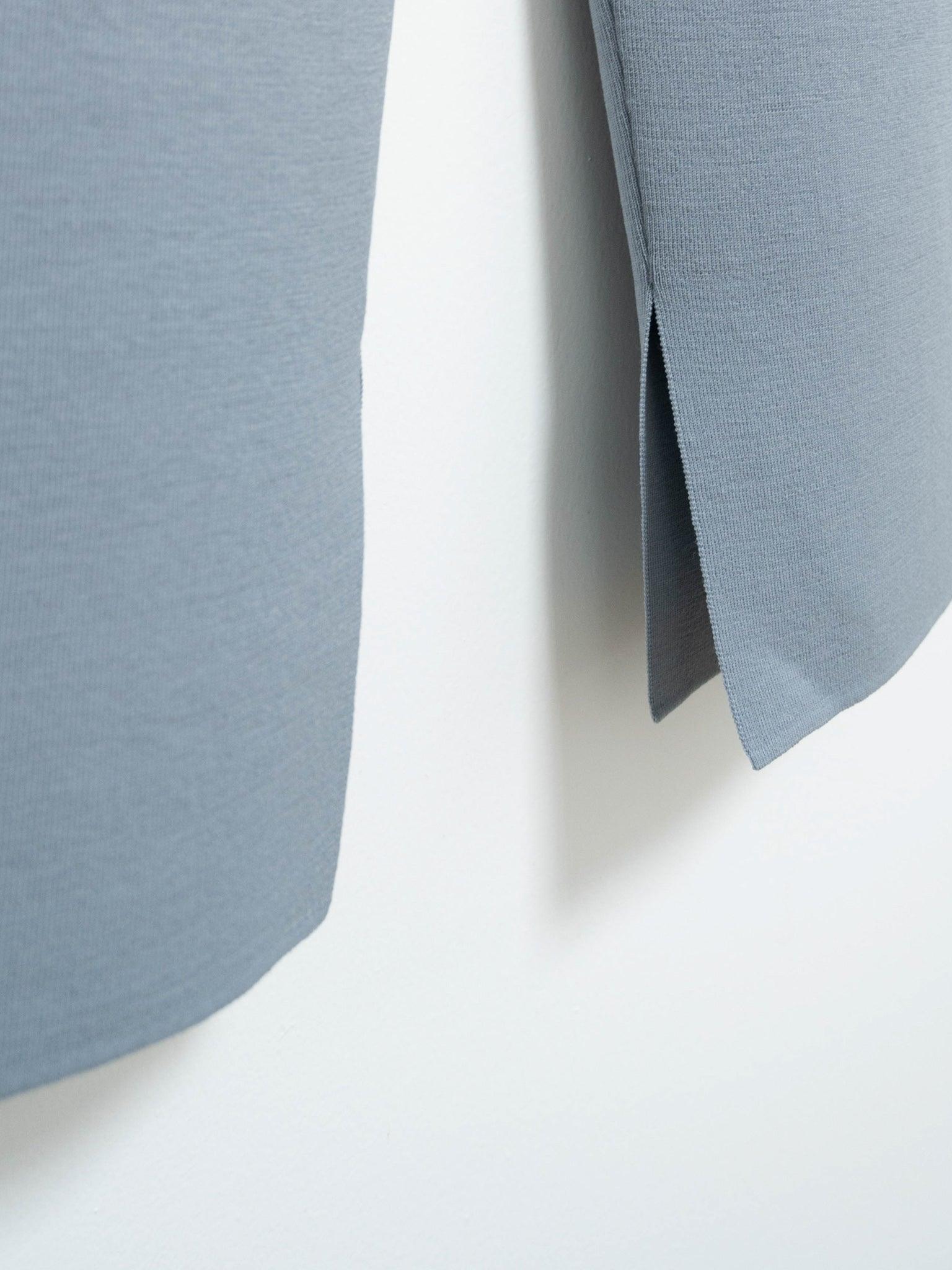 Namu Shop - Auralee Wool Recycled Poly High Gauge Rib Knit Pants - Blue Gray