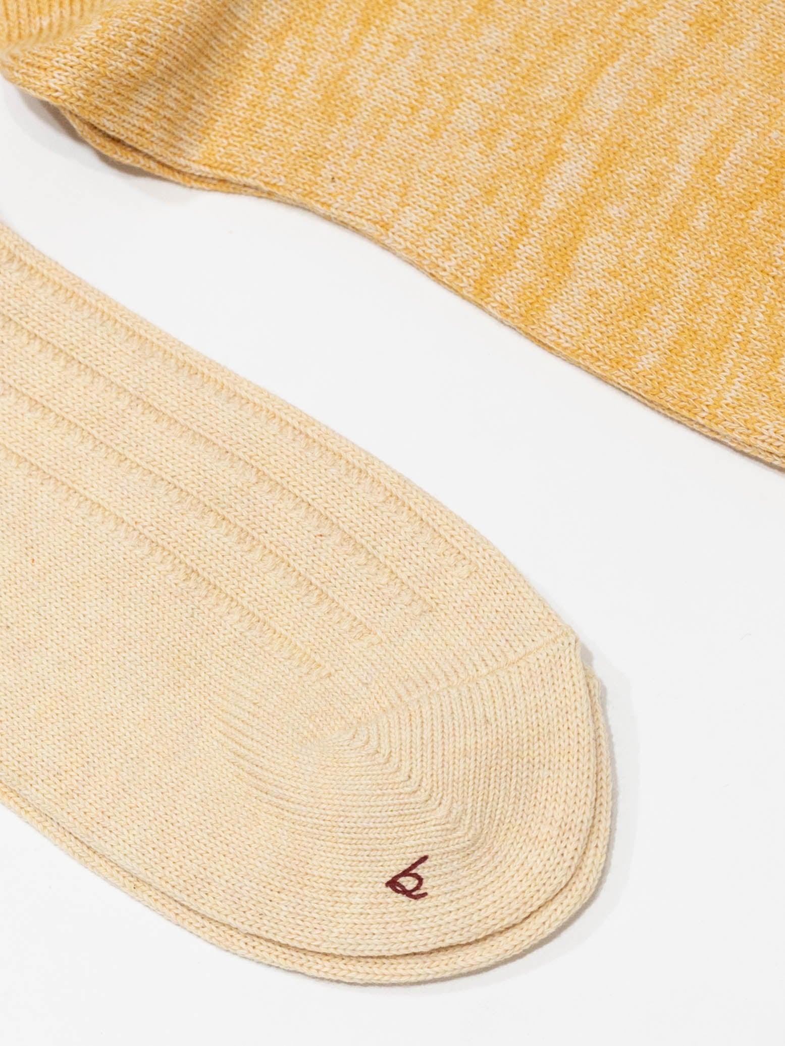 Namu Shop - Babaco 2 Pairs of Botanical Dyed Organic Cotton Socks - Lemon, Strawberry