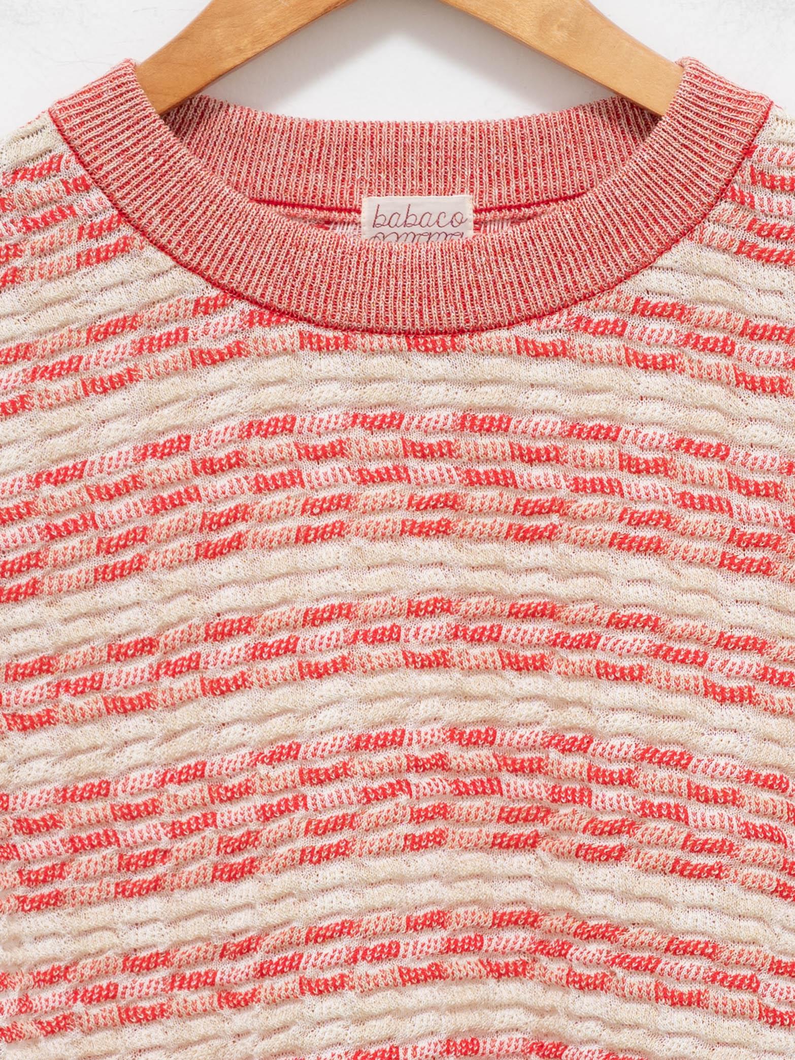 Namu Shop - Babaco Basket Check Top - Ivory/Red