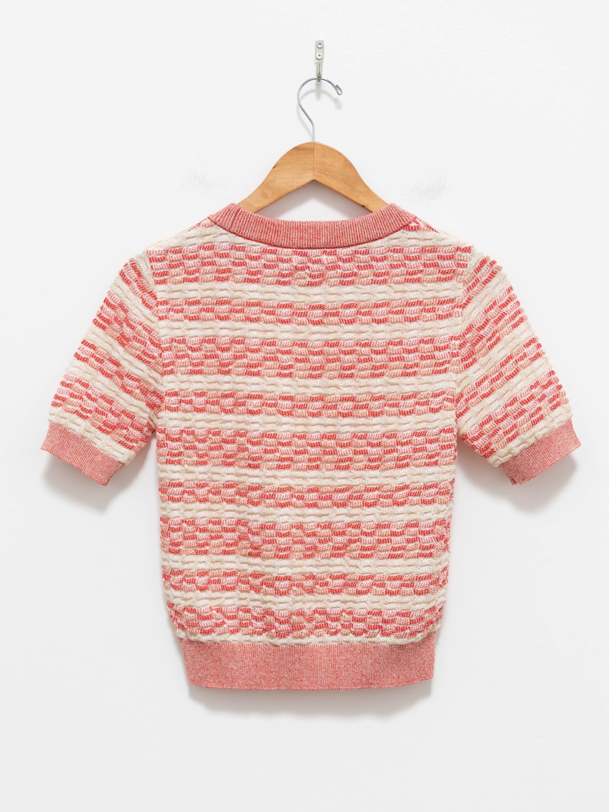 Namu Shop - Babaco Basket Check Top - Ivory/Red