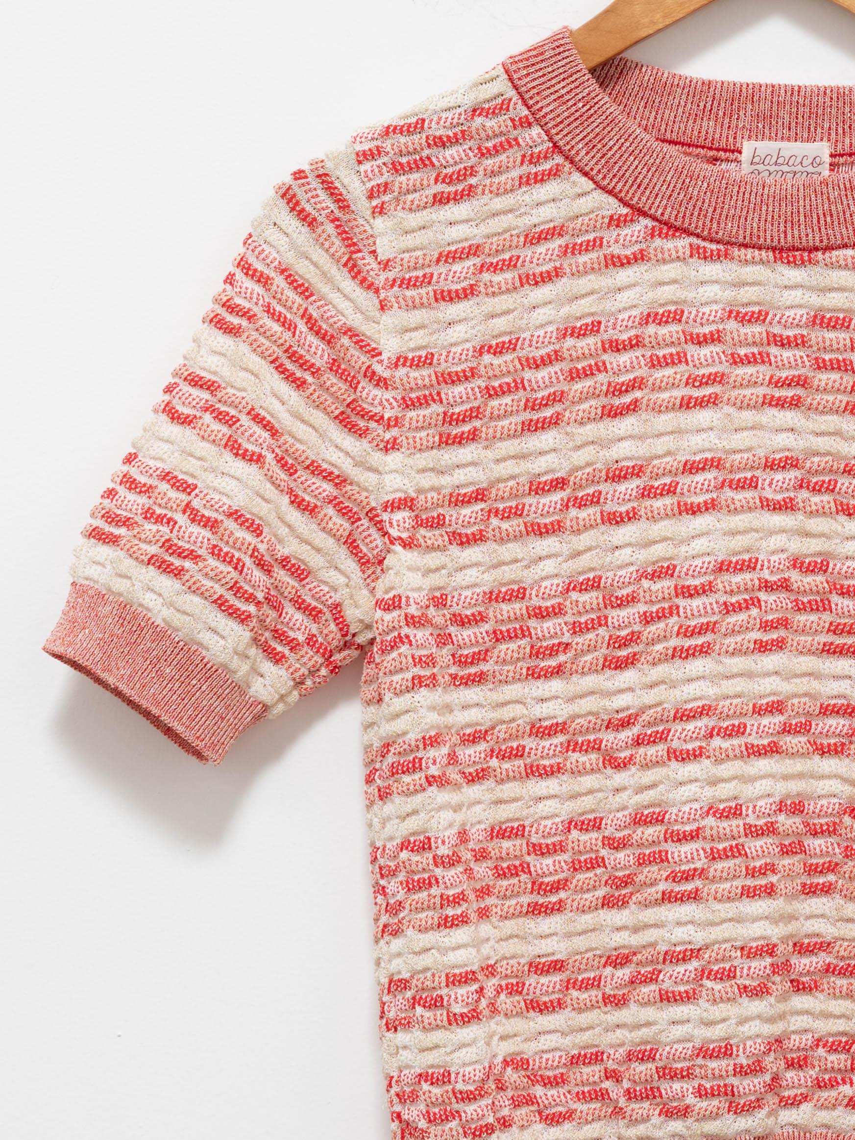 Namu Shop - Babaco Basket Check Top - Ivory/Red