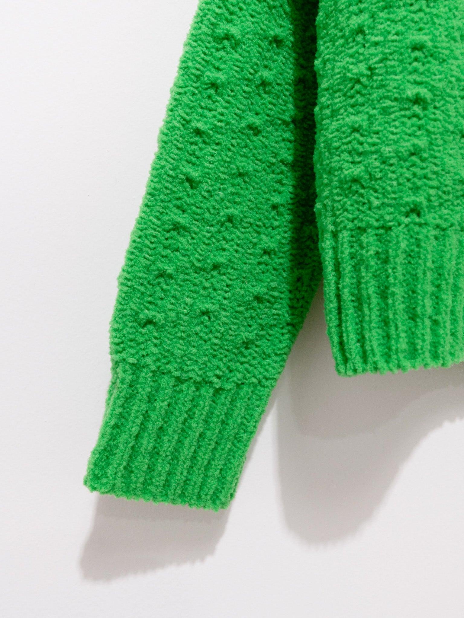 Namu Shop - Babaco Chenille Yarn Polo - Green