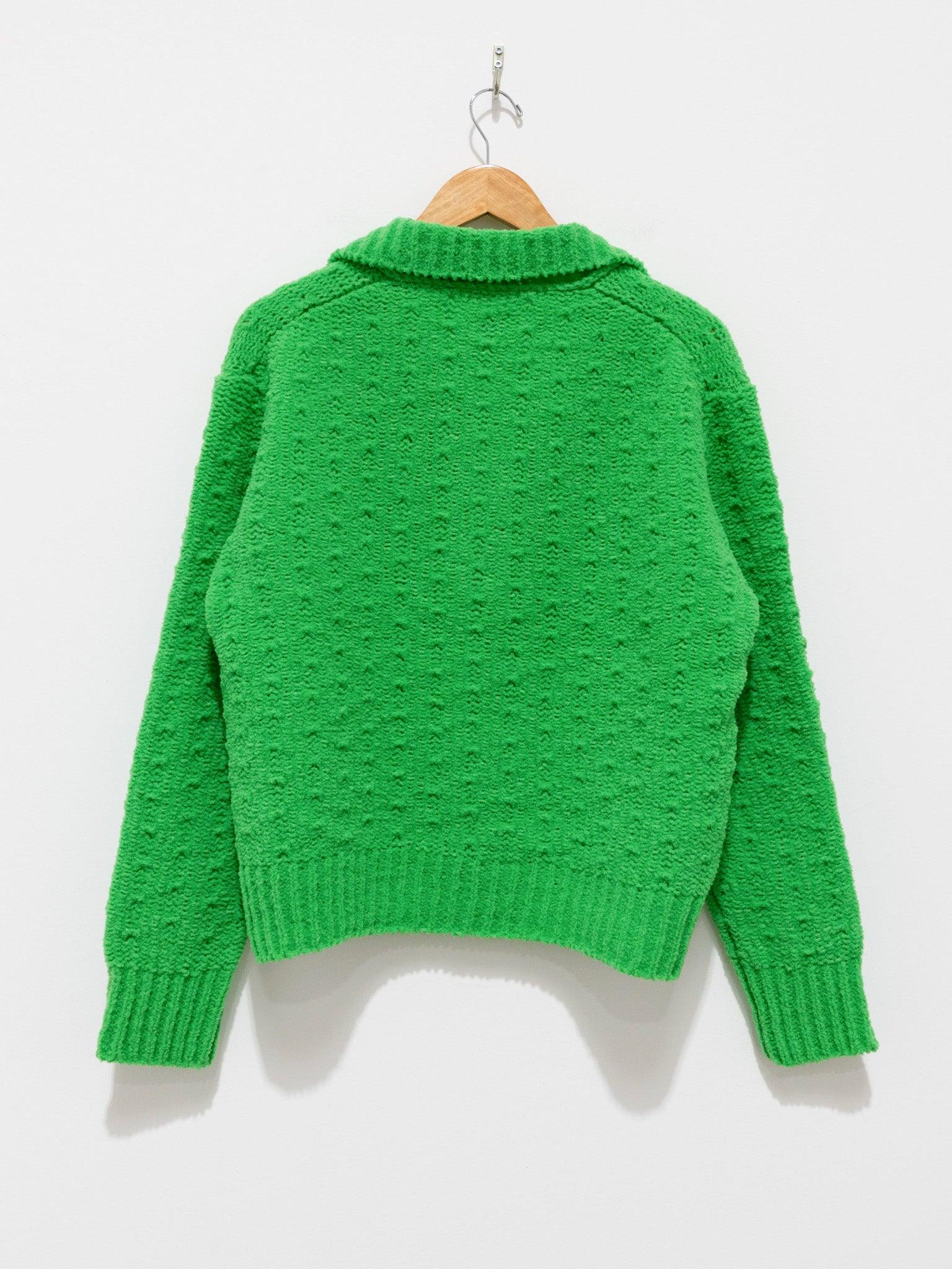 Namu Shop - Babaco Chenille Yarn Polo - Green