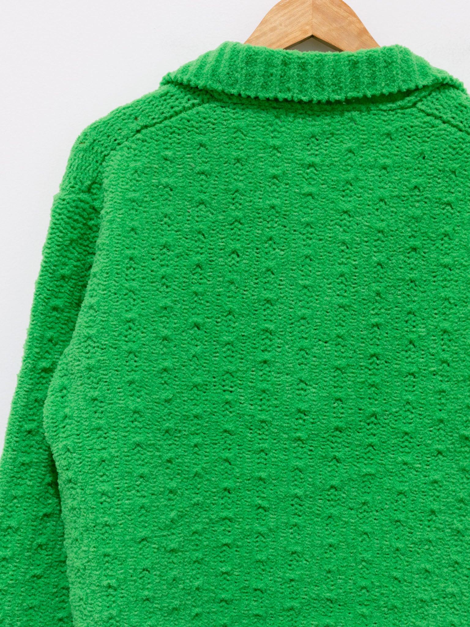 Namu Shop - Babaco Chenille Yarn Polo - Green