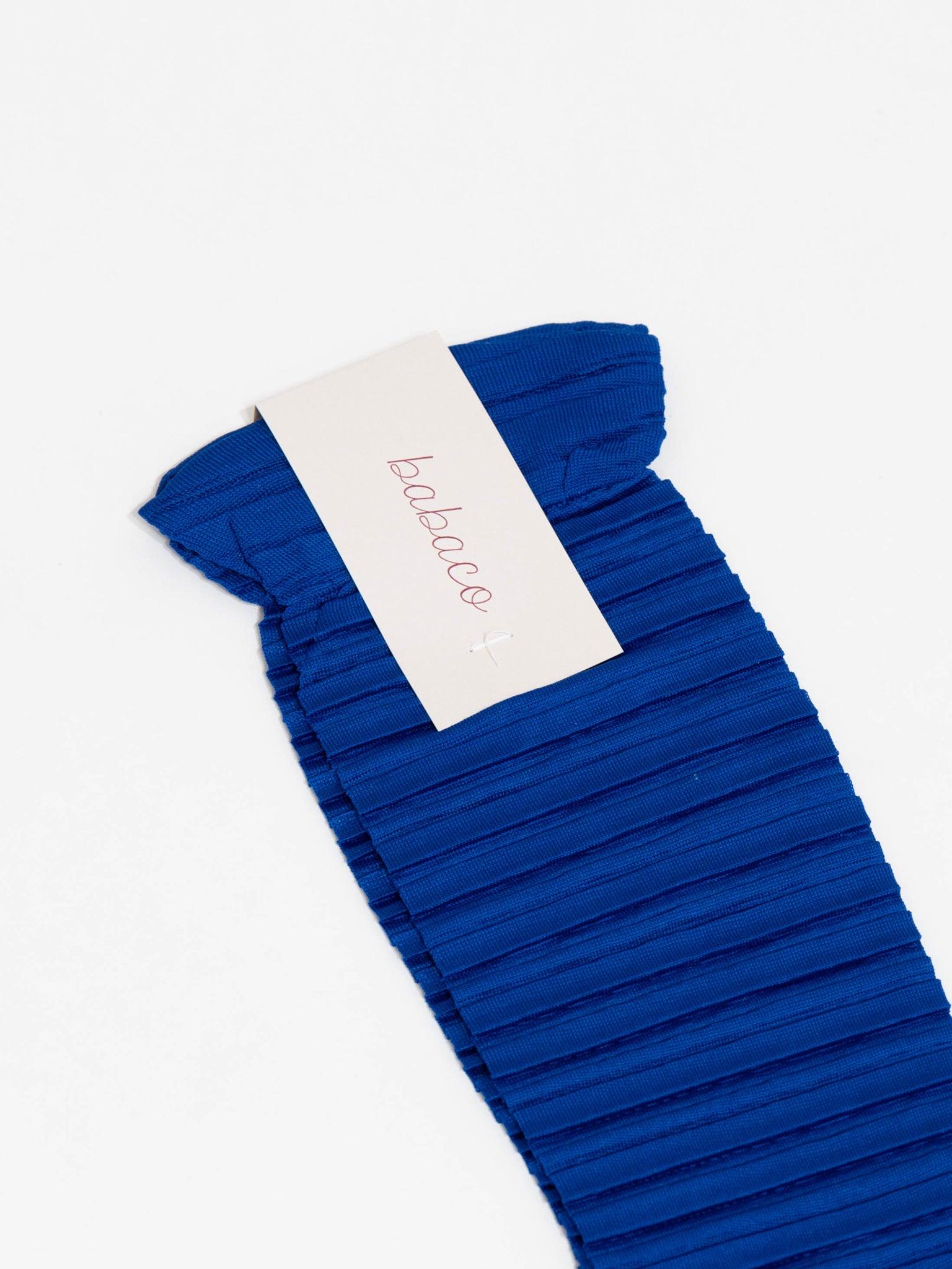 Namu Shop - Babaco Crushed Socks - Blue, Beige