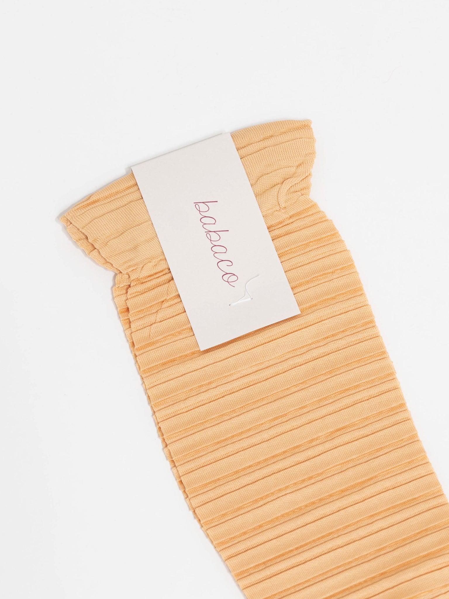 Namu Shop - Babaco Crushed Socks - Blue, Beige