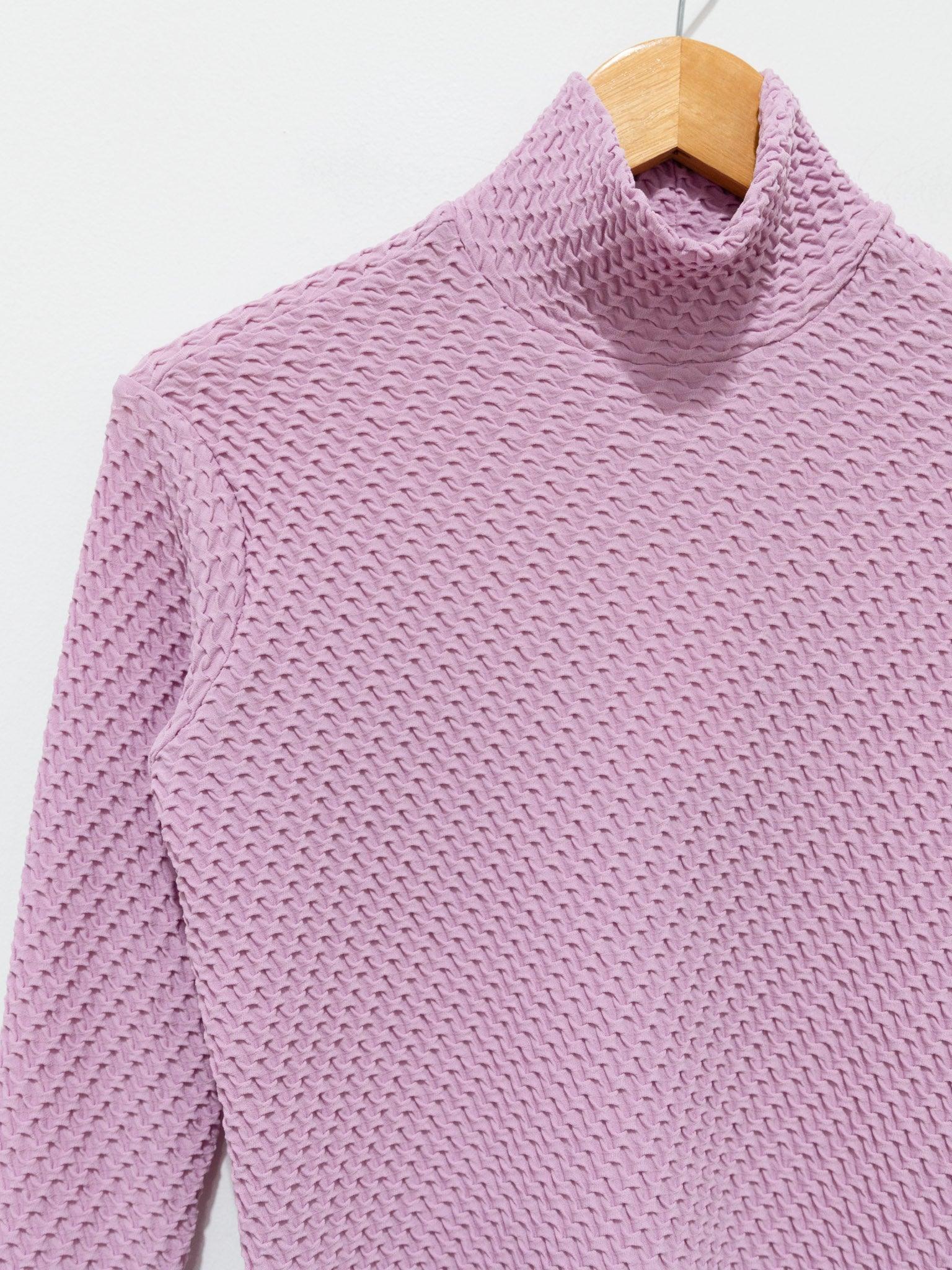 Namu Shop - Babaco Shrink Knit Turtleneck - Lavender Pink