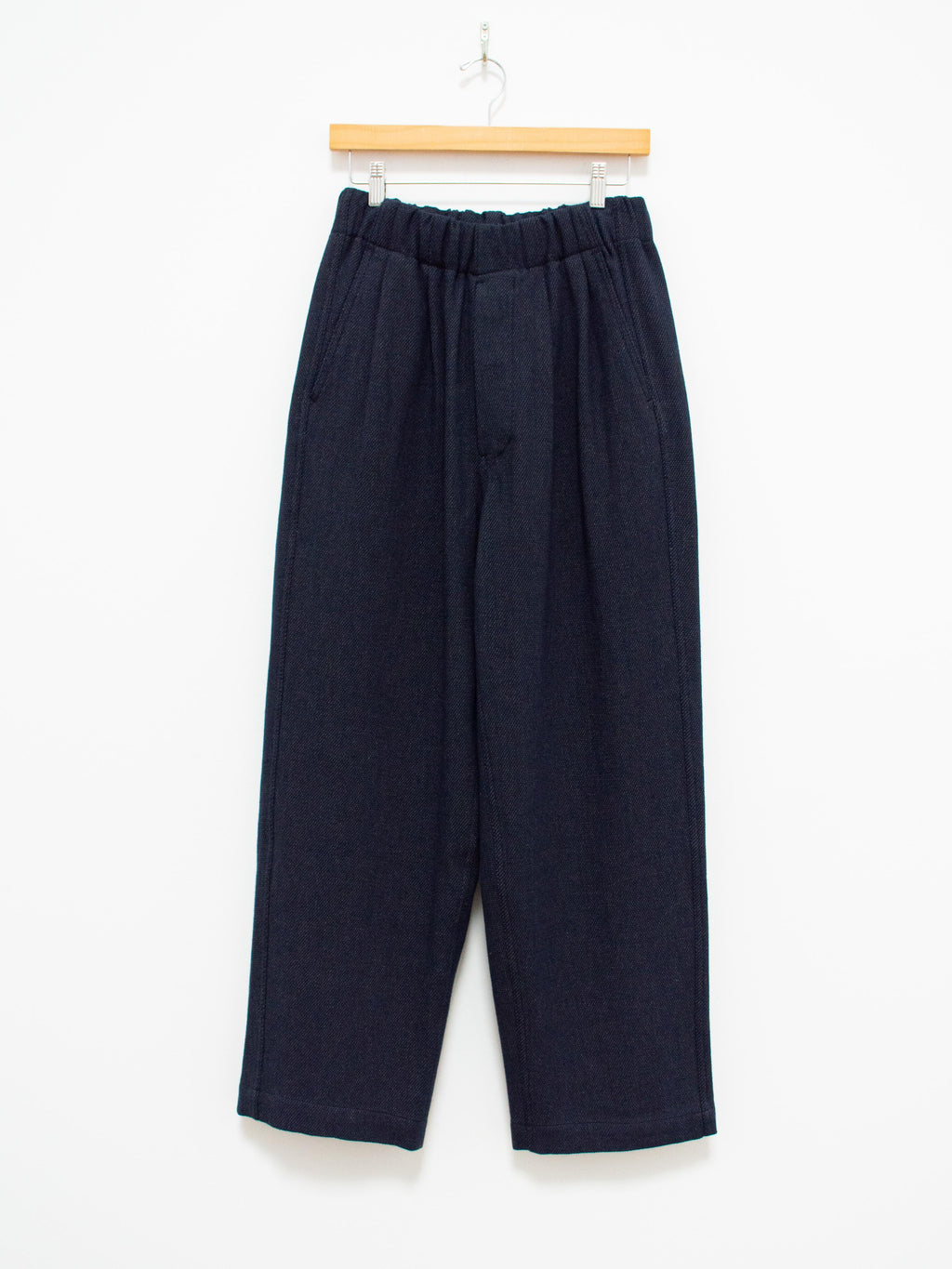 Namu Shop - Document Denim Cotton One Tucked Trousers