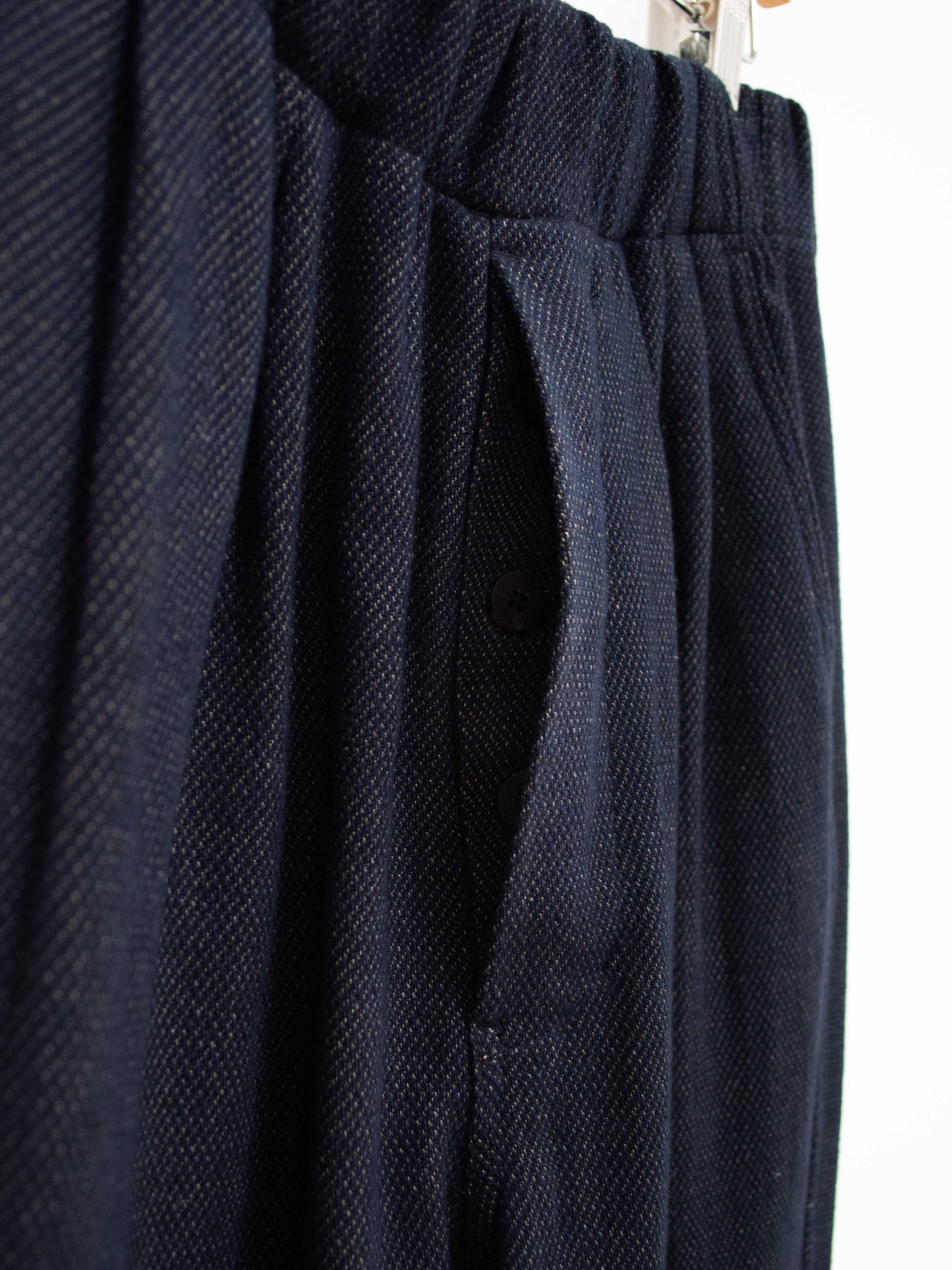 Namu Shop - Document Denim Cotton One Tucked Trousers