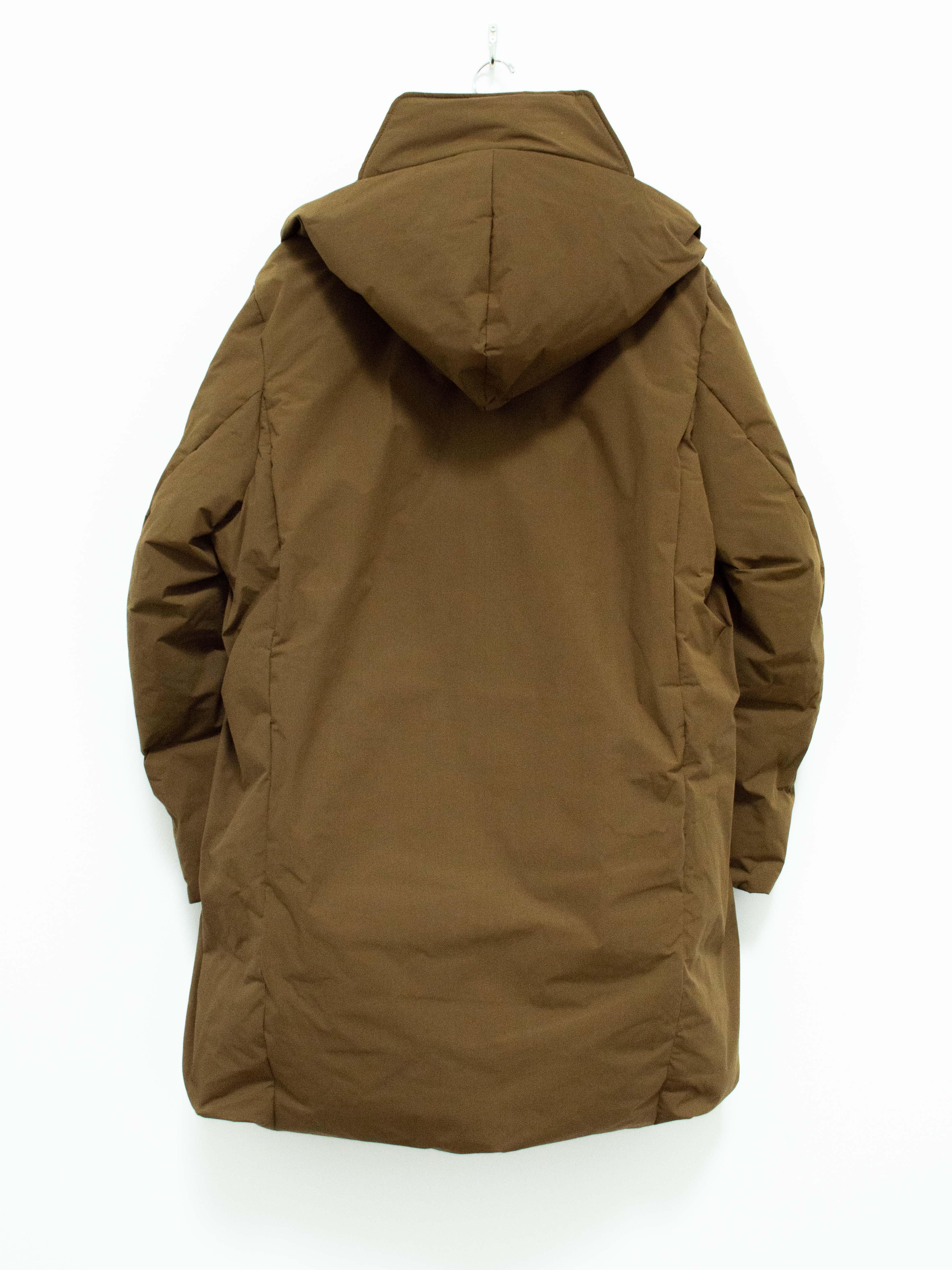 Namu Shop - Document Duck Down Robe Hooded Coat - Moka Brown