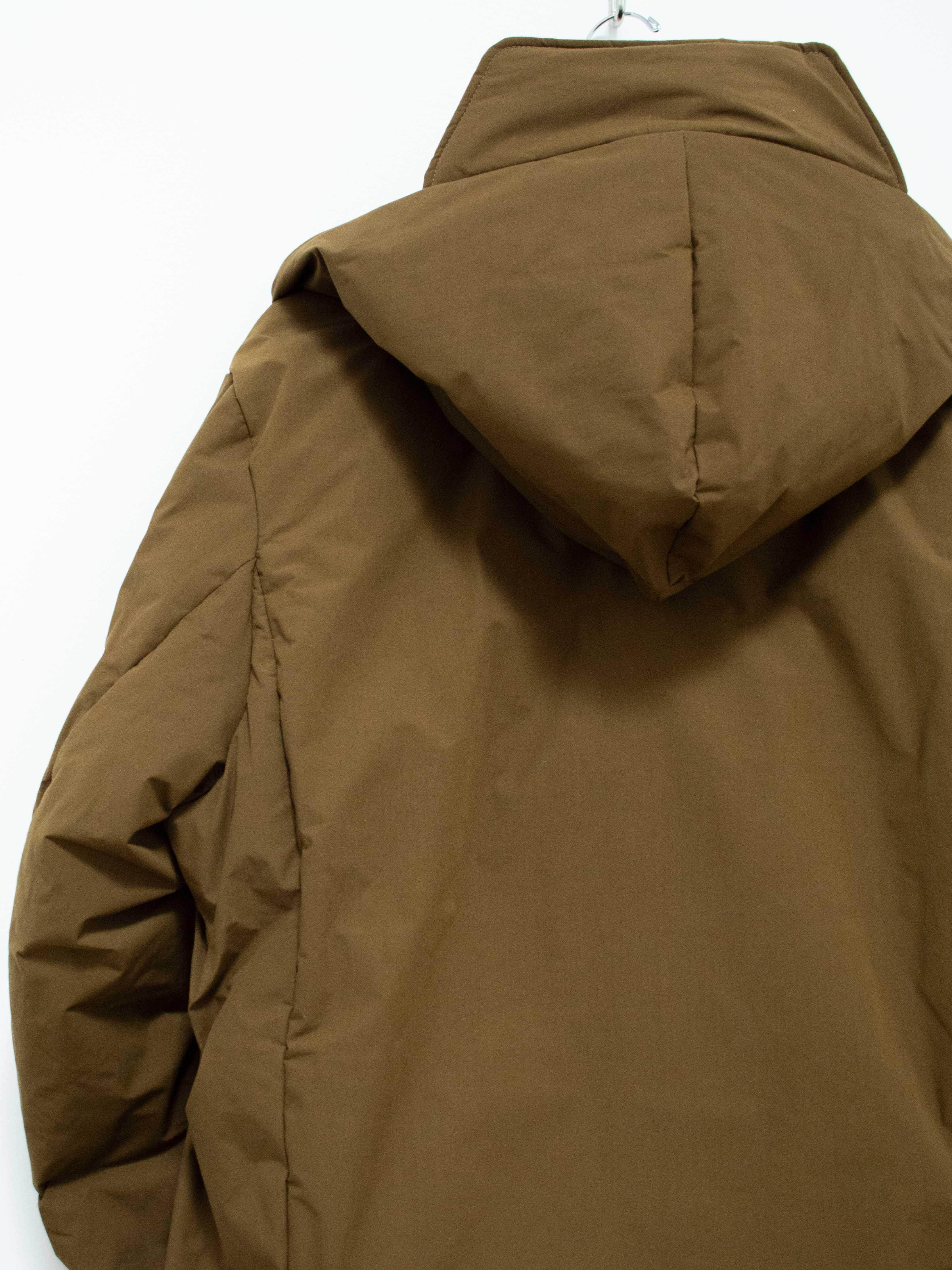 Namu Shop - Document Duck Down Robe Hooded Coat - Moka Brown
