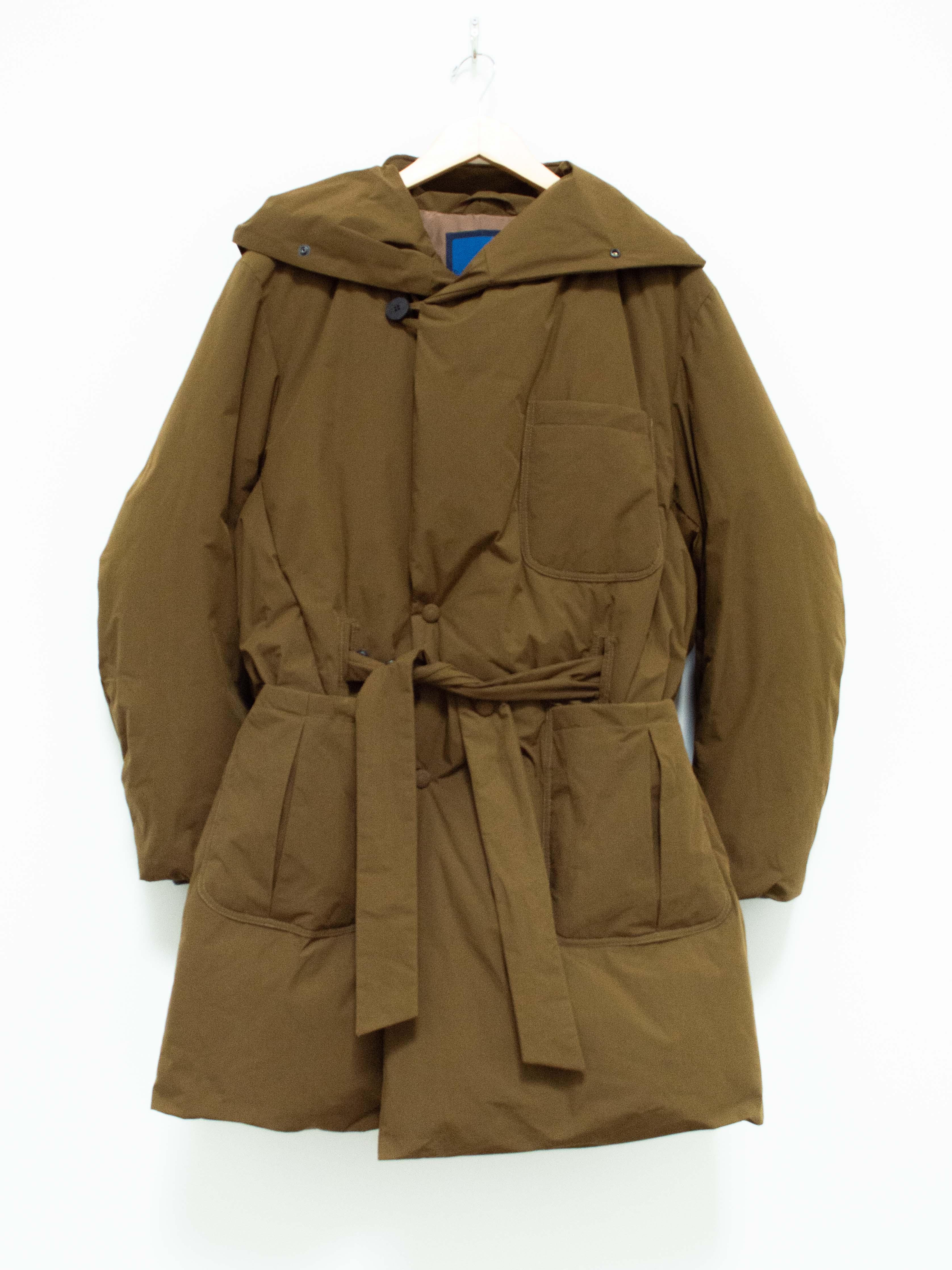 Namu Shop - Document Duck Down Robe Hooded Coat - Moka Brown