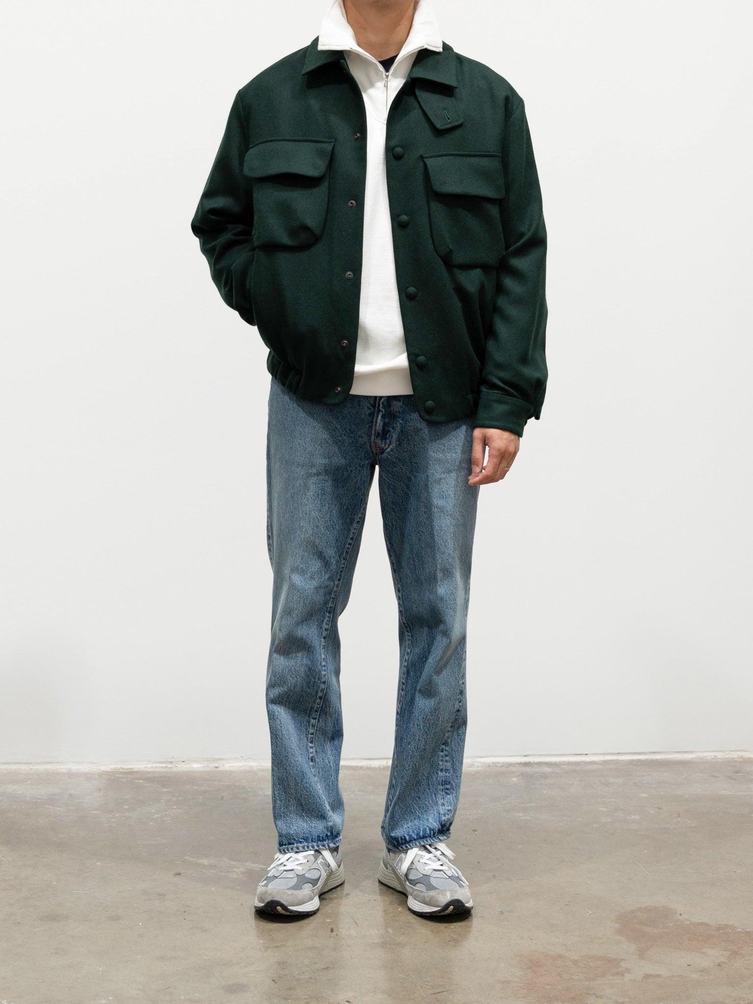Namu Shop - Document English Wool CPO Jacket - Forest Green (restocked)