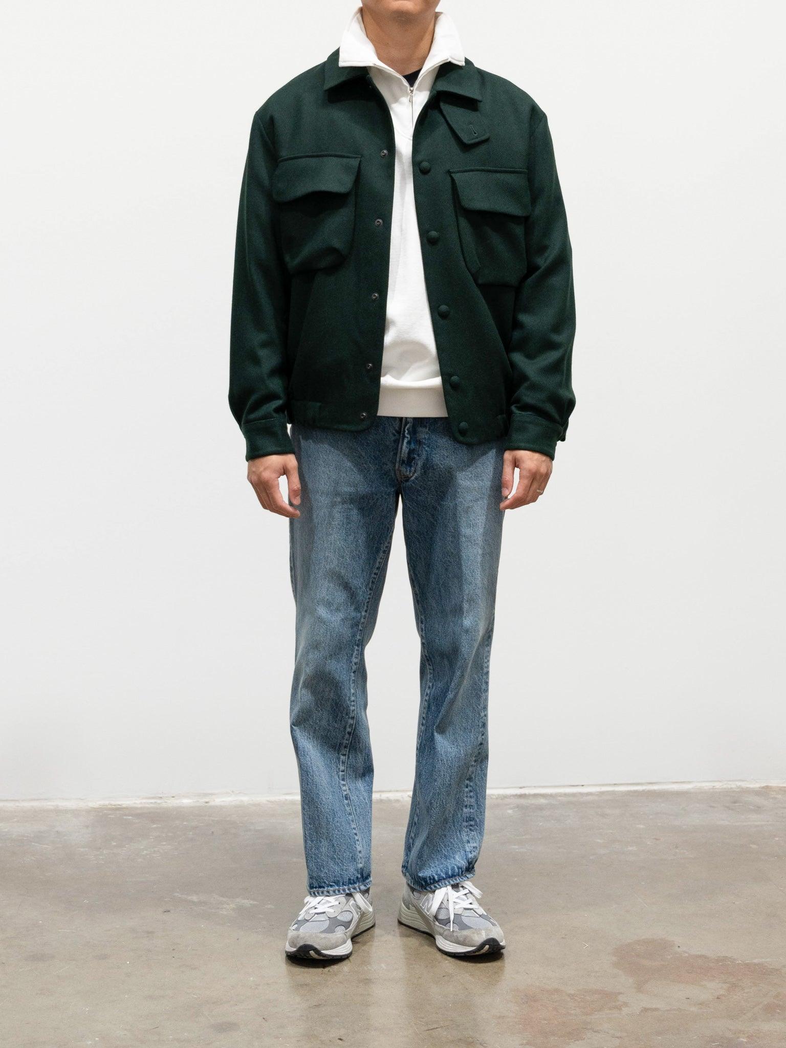 Namu Shop - Document English Wool CPO Jacket - Forest Green (restocked)