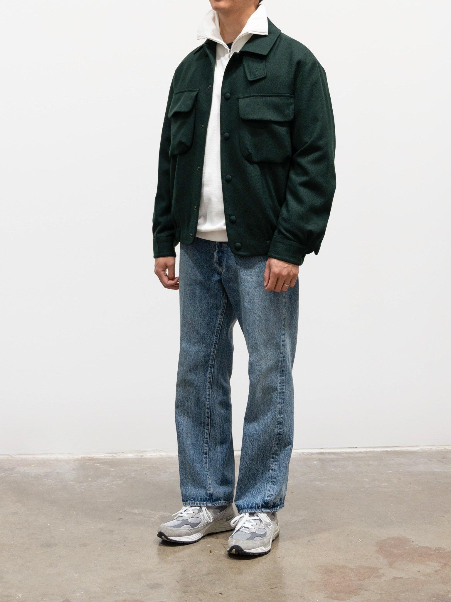 Namu Shop - Document English Wool CPO Jacket - Forest Green (restocked)