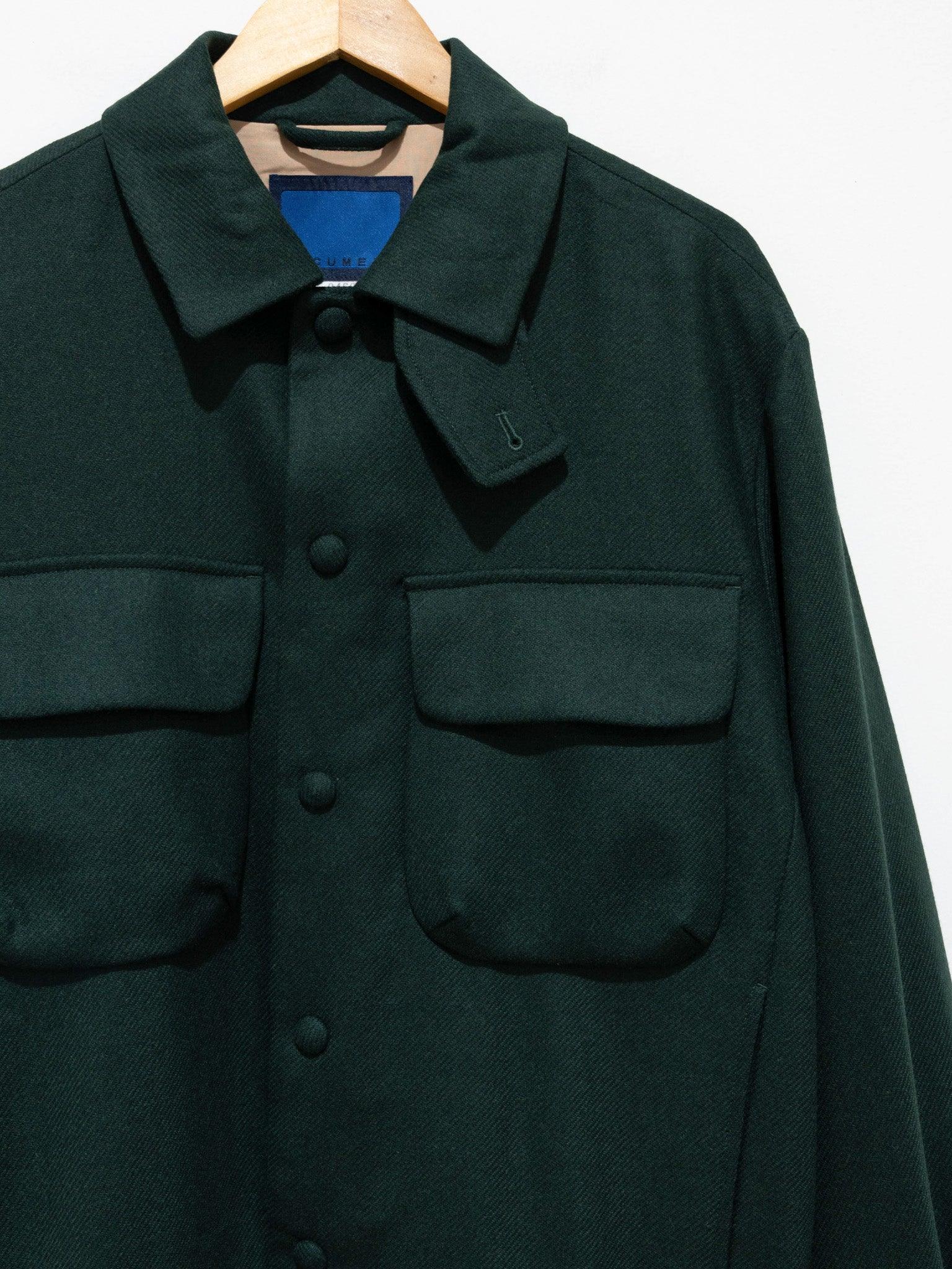Namu Shop - Document English Wool CPO Jacket - Forest Green (restocked)