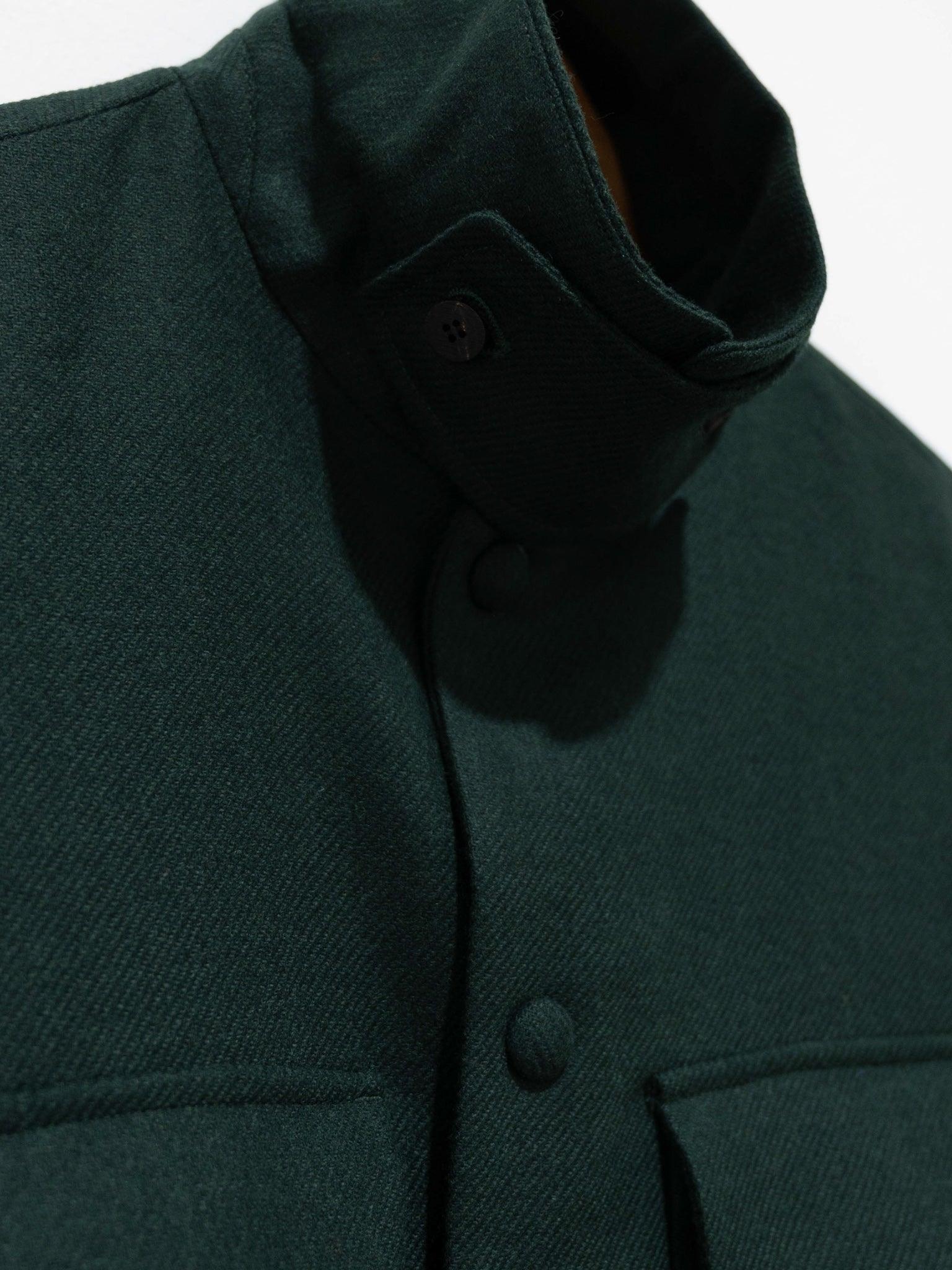 Namu Shop - Document English Wool CPO Jacket - Forest Green (restocked)
