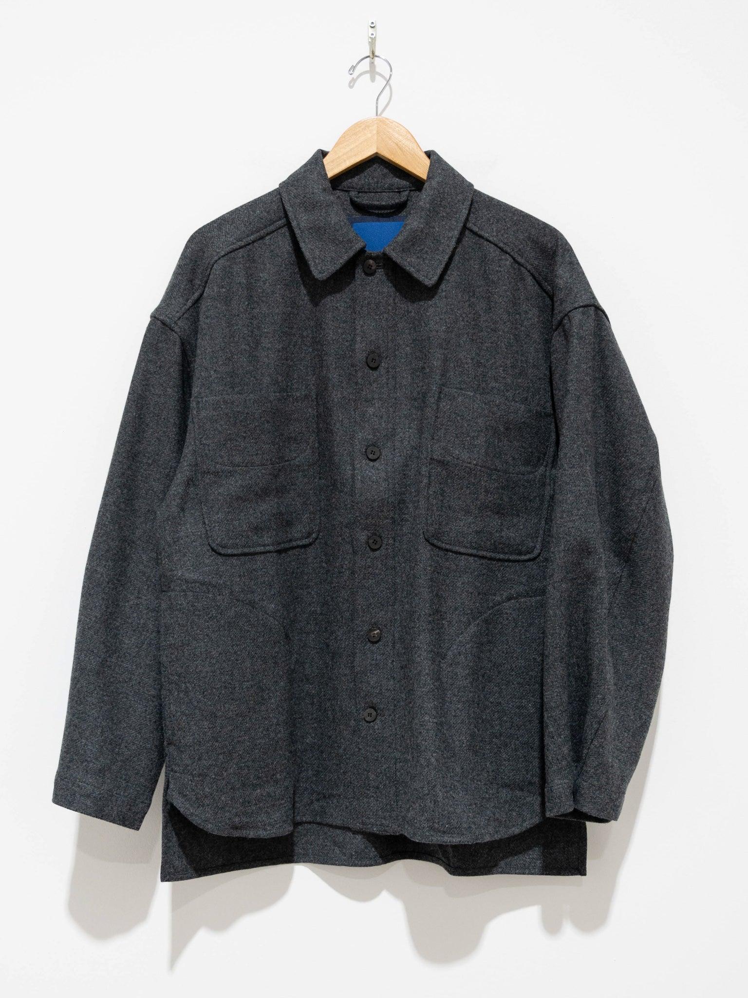 Namu Shop - Document English Wool Shirting Jacket - Gray