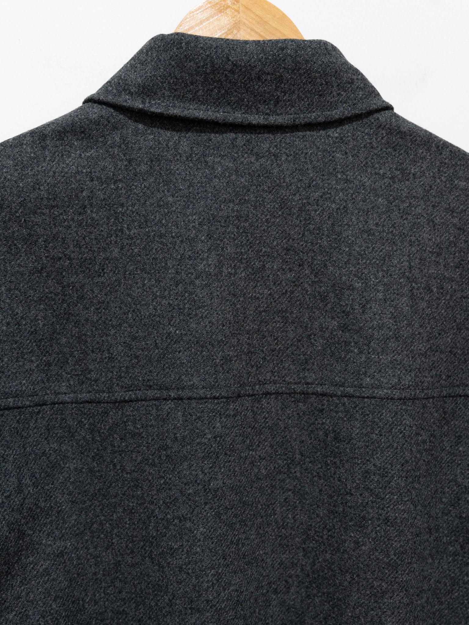 Namu Shop - Document English Wool Shirting Jacket - Gray