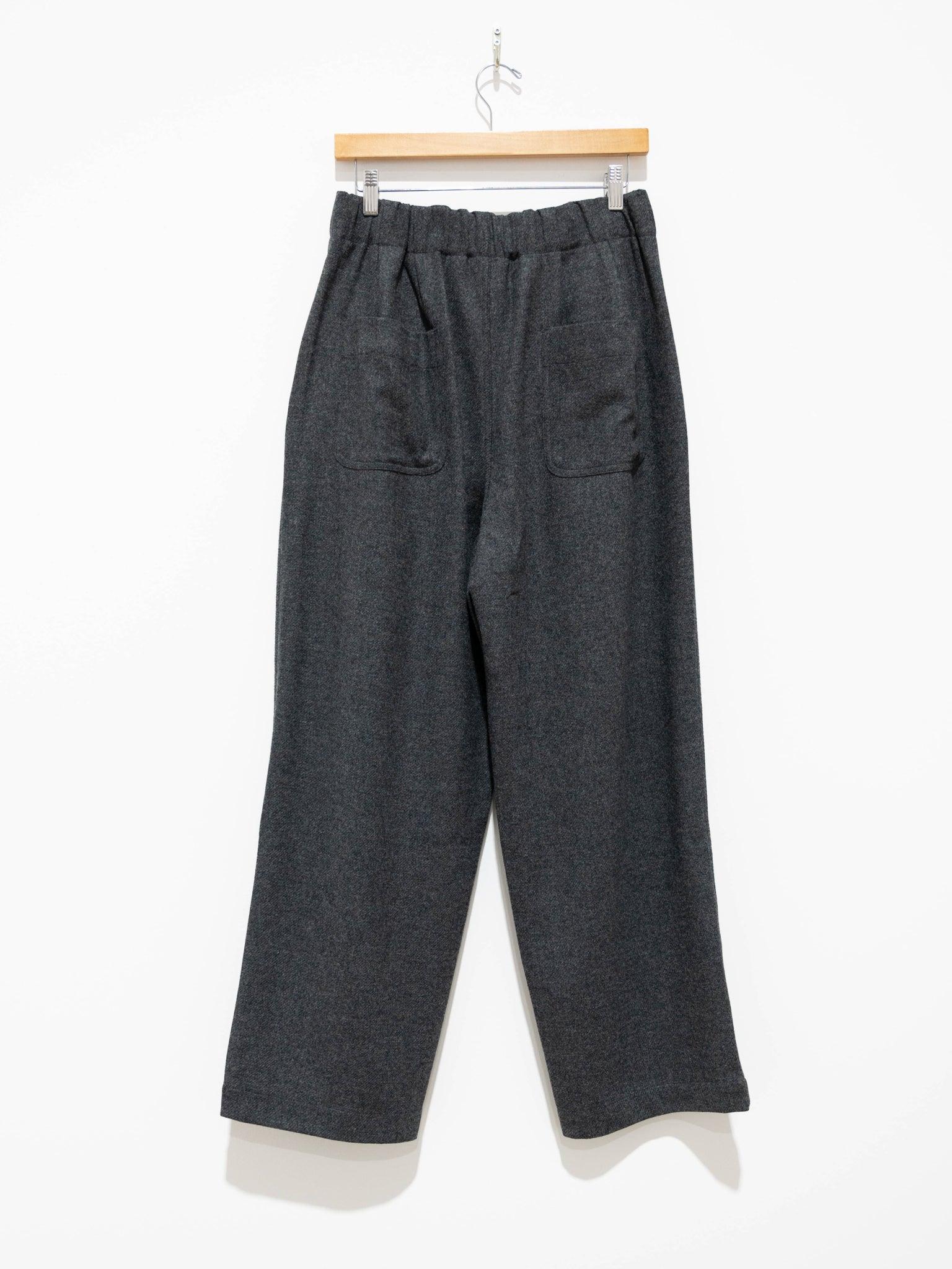 Namu Shop - Document English Wool Tucked Trousers - Gray