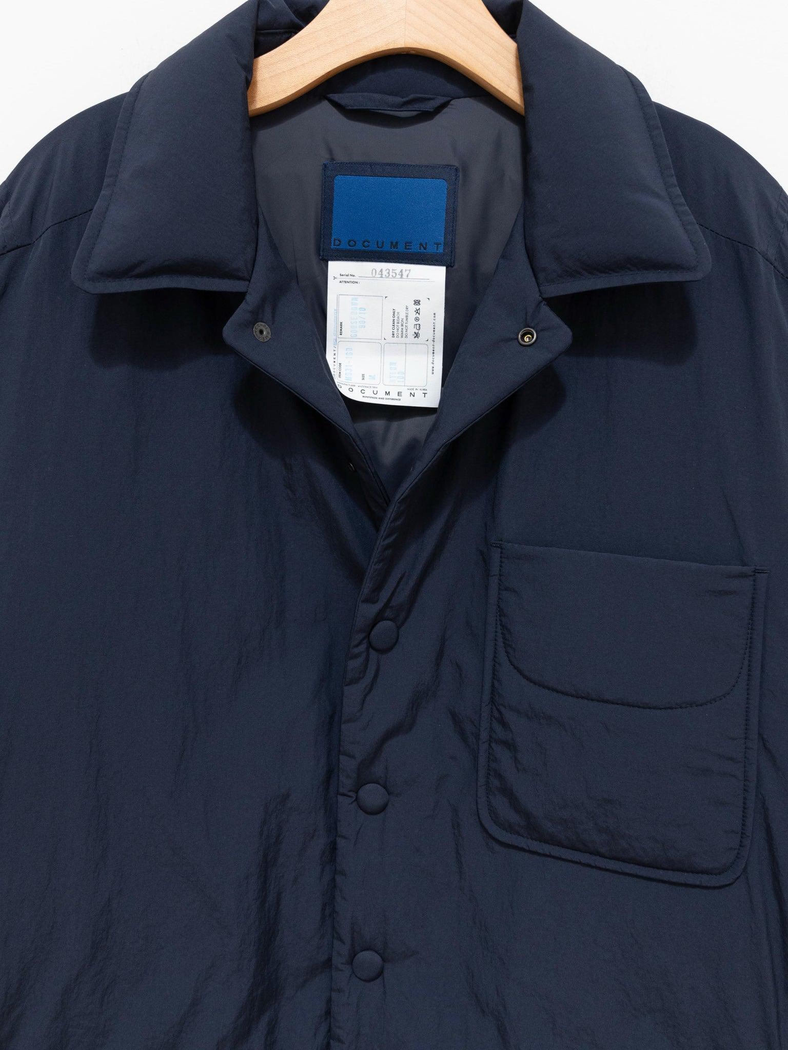 Namu Shop - Document Goosedown Shirting Jacket - Navy
