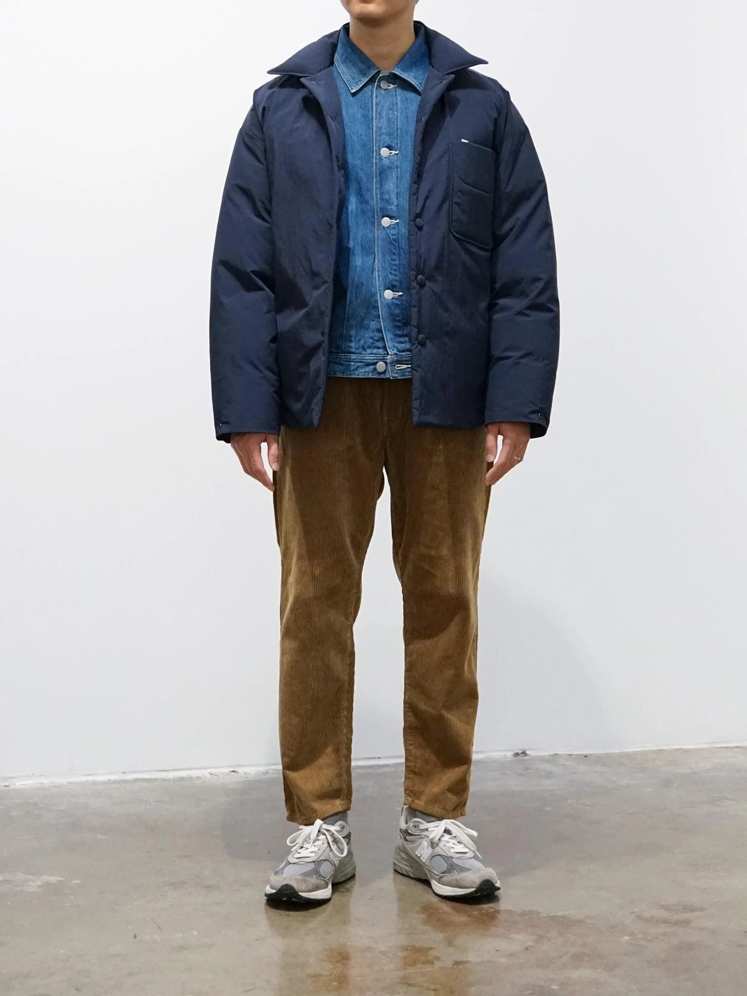 Namu Shop - Document Goosedown Shirting Jacket - Navy