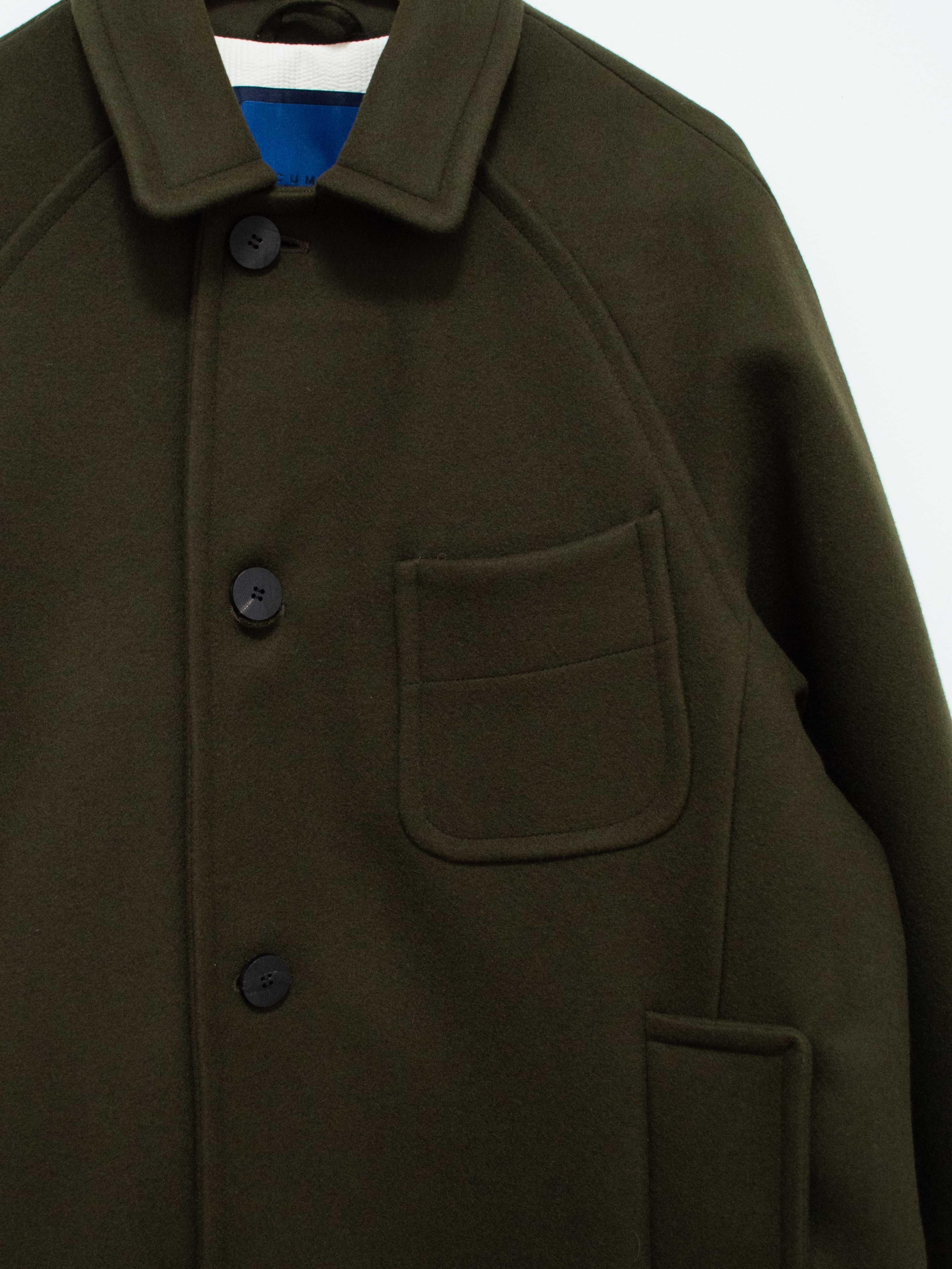 Namu Shop - Document Heavy Melton Coat - Olive