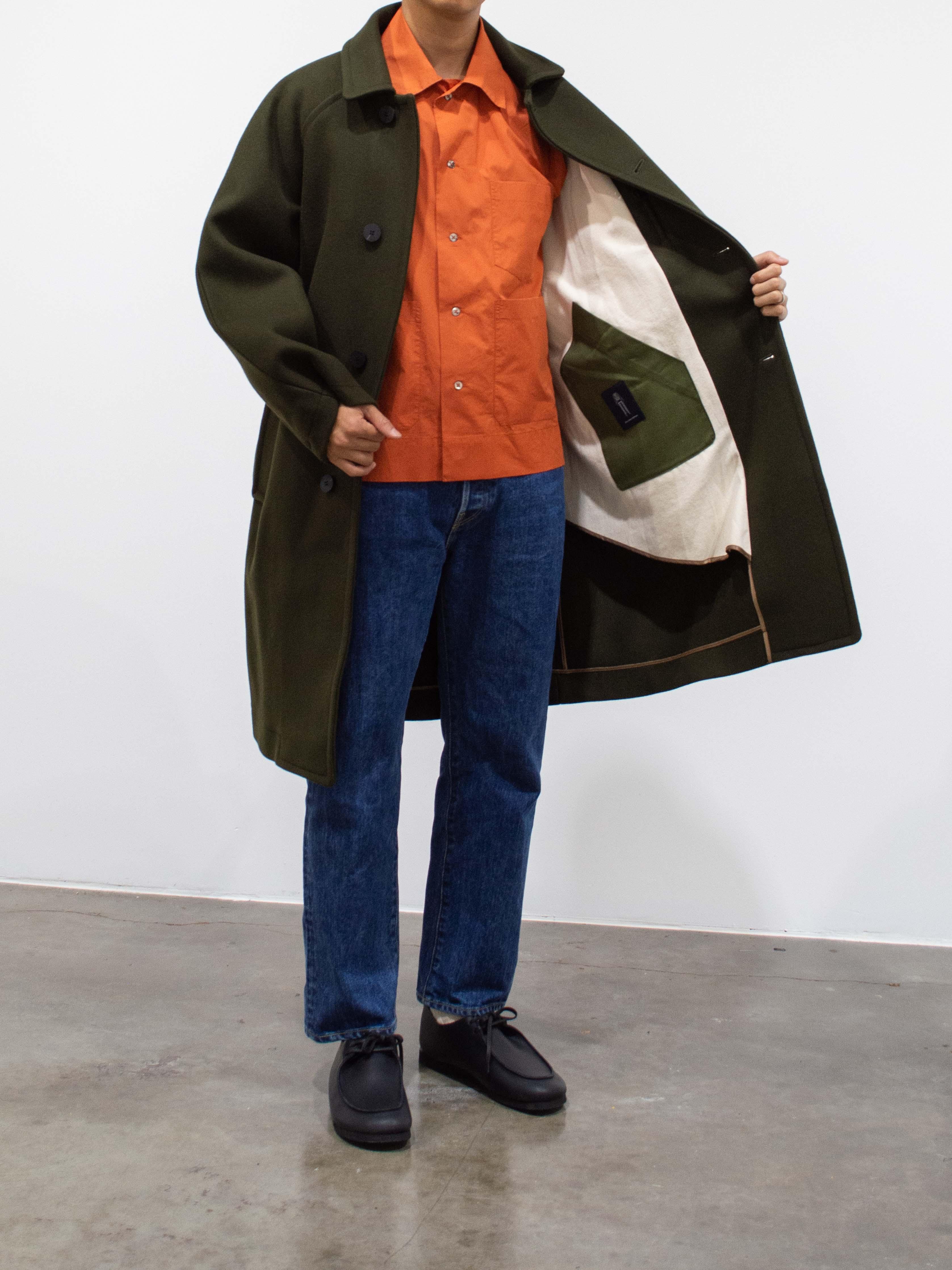 Namu Shop - Document Heavy Melton Coat - Olive
