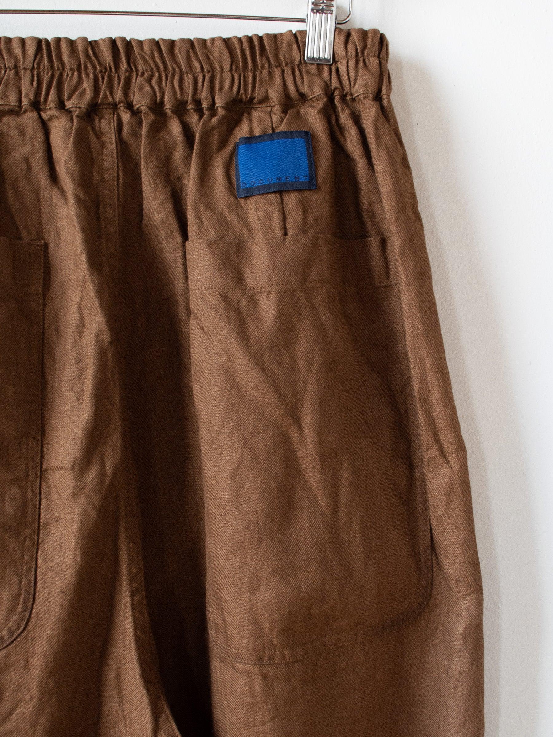 Namu Shop - Document Irish Linen Painter Pants - Brown