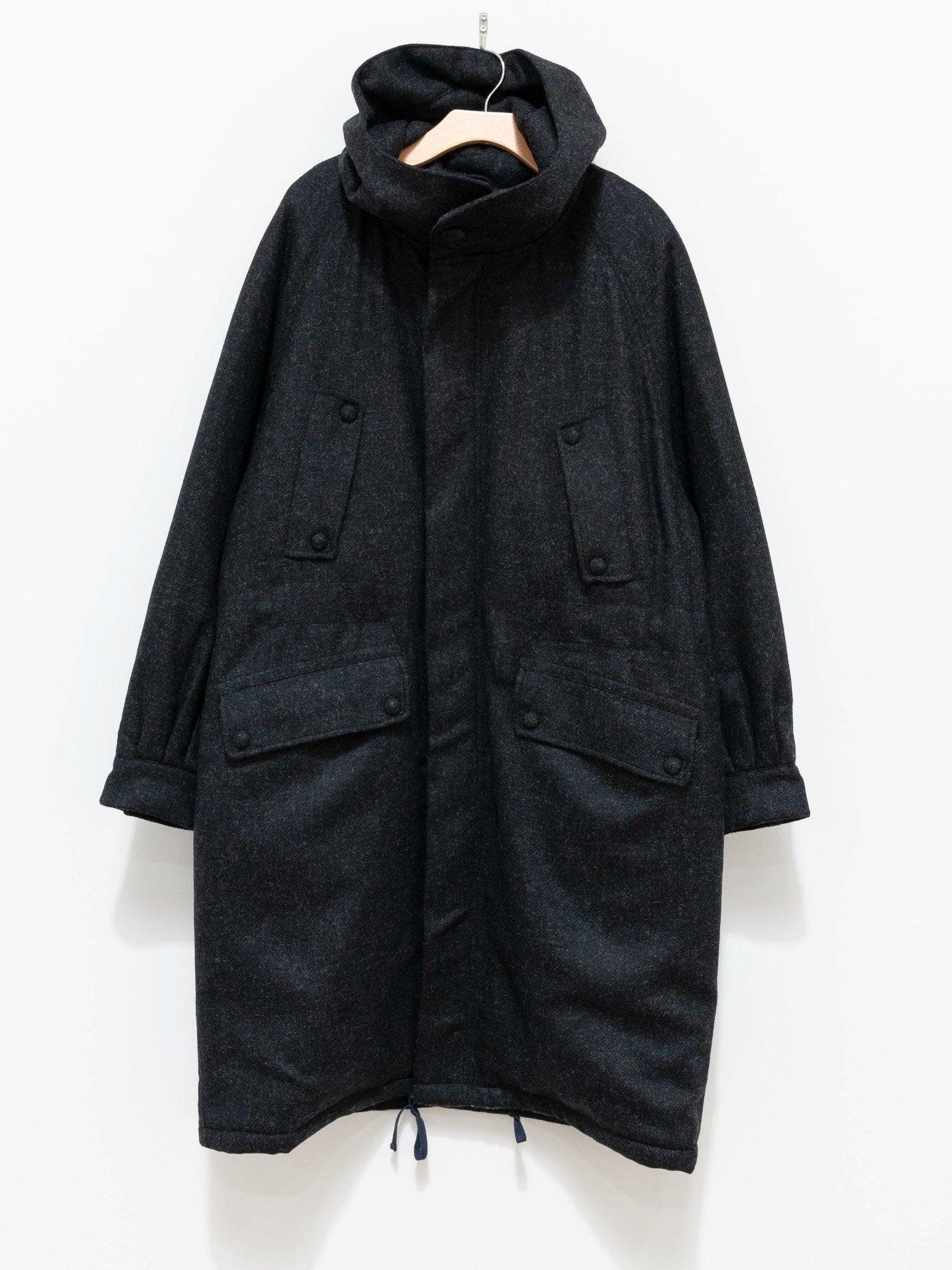 Namu Shop - Document Lightweight Padded Wool Parka - Dark Gray