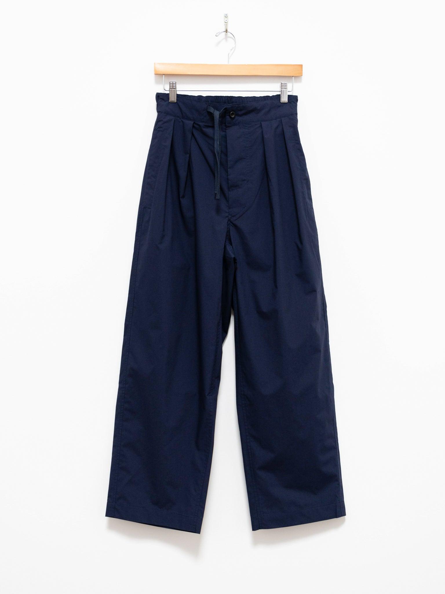 Namu Shop - Document Lightweight Tucked Pants - Navy