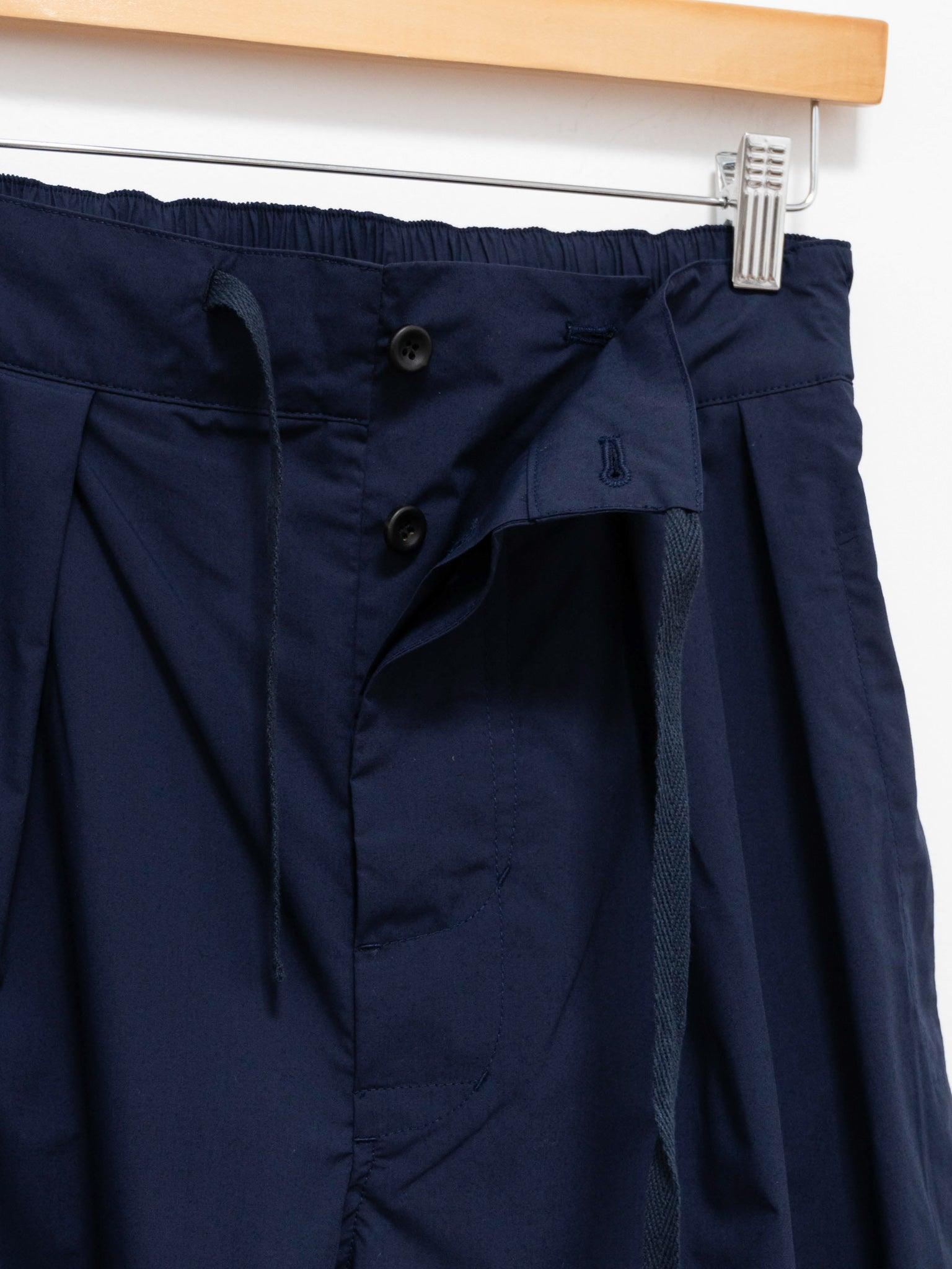 Namu Shop - Document Lightweight Tucked Pants - Navy