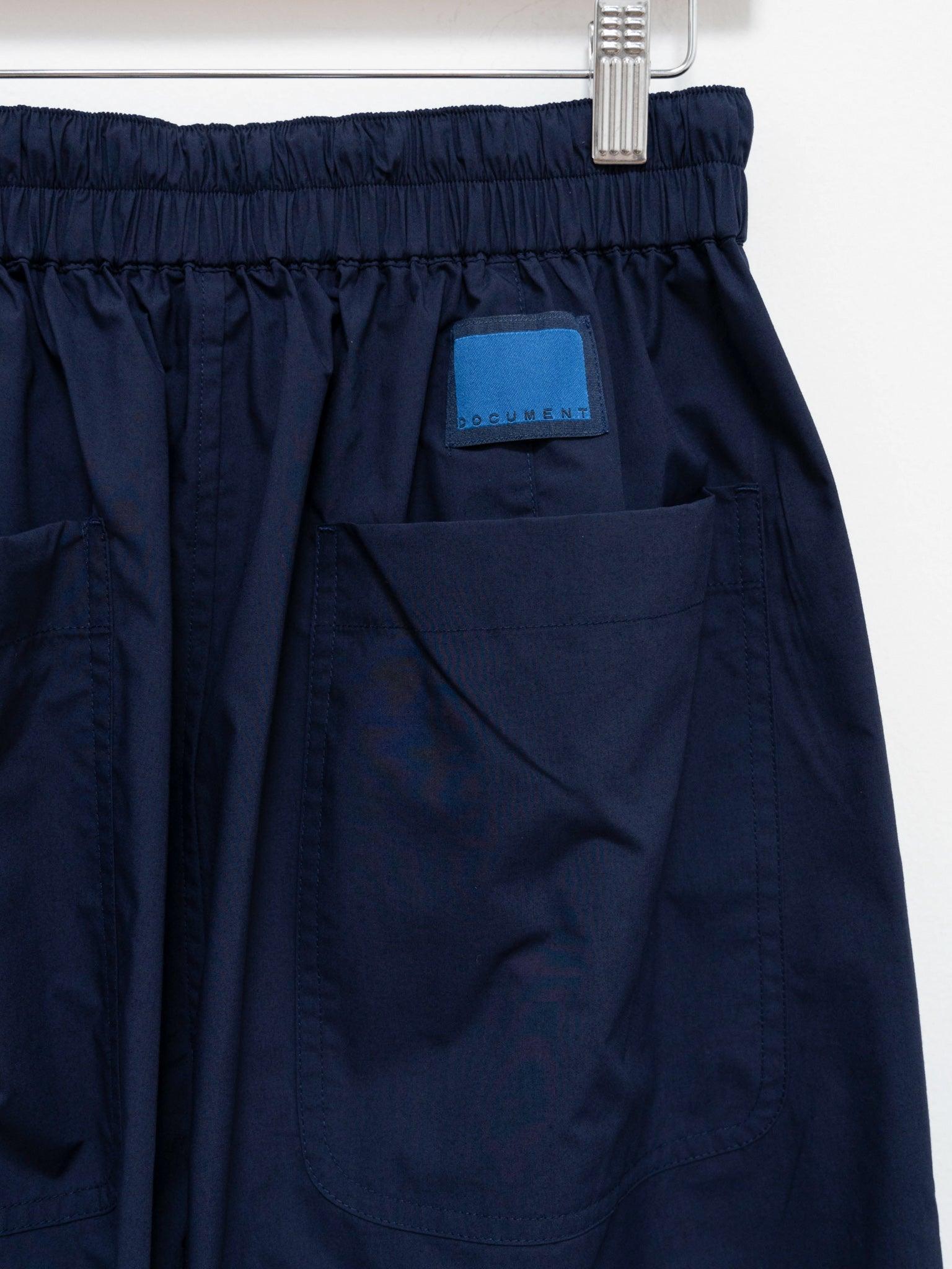 Namu Shop - Document Lightweight Tucked Pants - Navy